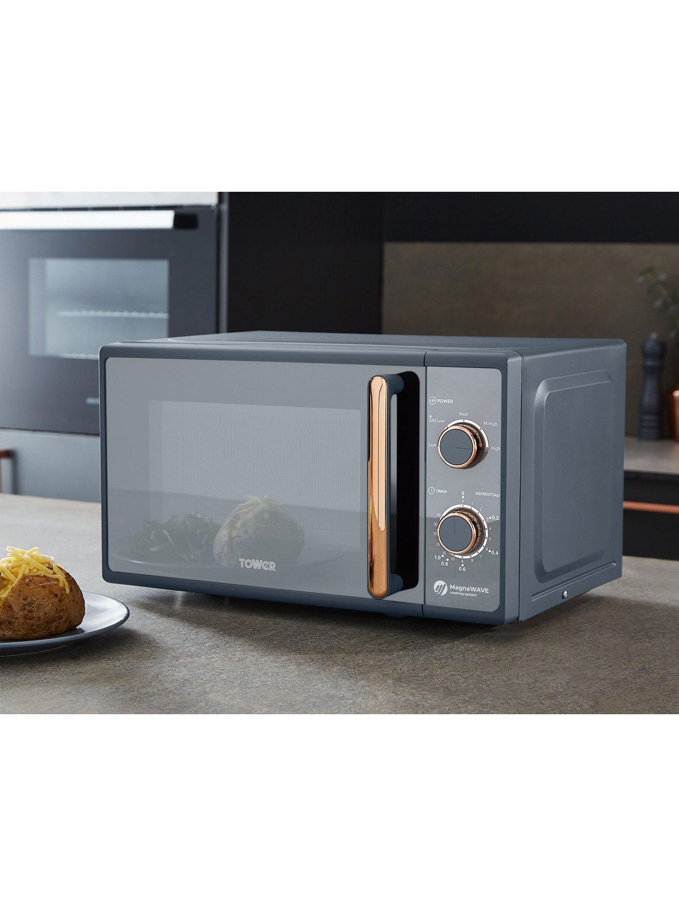 Image 4 of 7 of Tower Cavaletto Kettle, 4-Slice Toaster &amp; Microwave Triple Pack - Grey