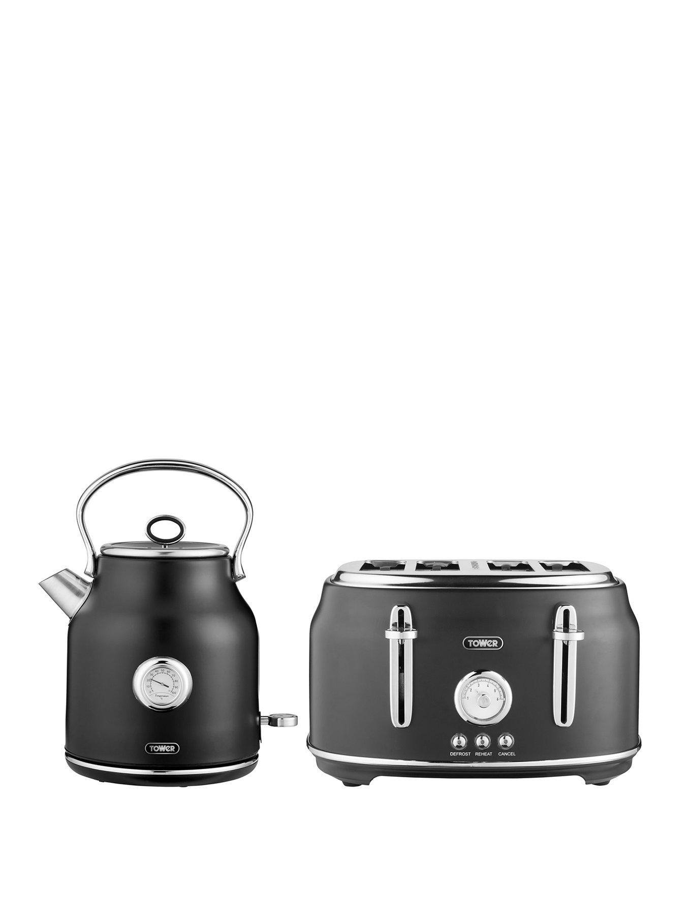undefined Renaissance Kettle  &  4-Slice Toaster Twin Pack - Black