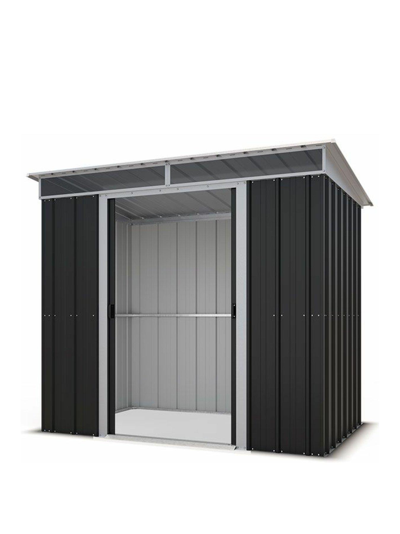 Yardmaster 8Ft X 5Ft Toplight Pent Roof Metal Shed