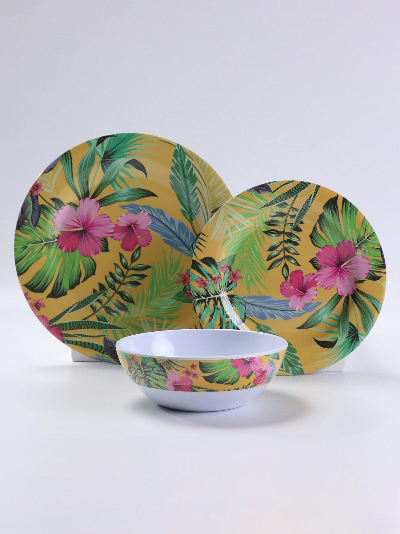 waterside-hawaiian-12-piece-melamine-dinner-set