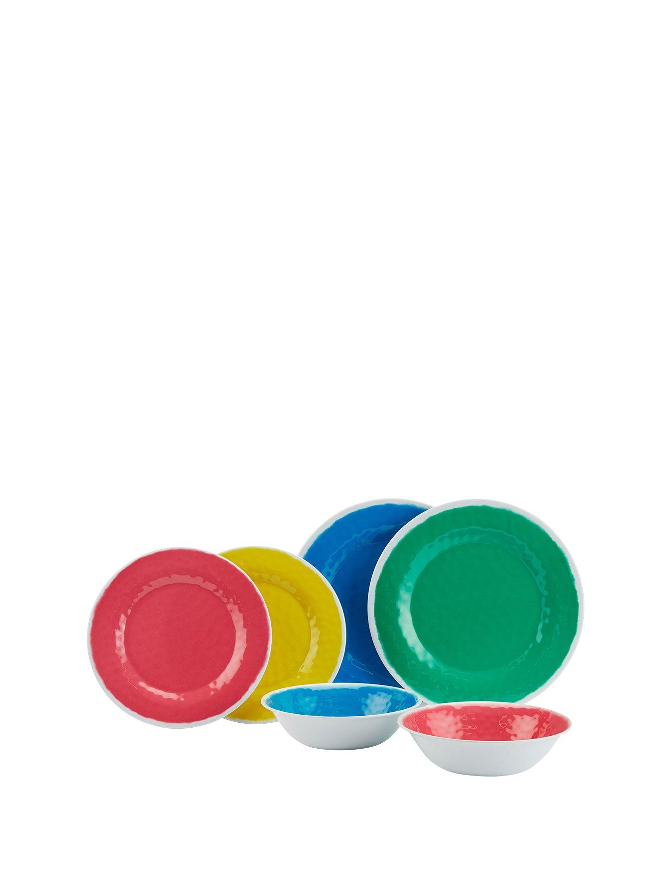 Image 2 of 3 of WATERSIDE Summer 12-Piece Melamine Dinner Set