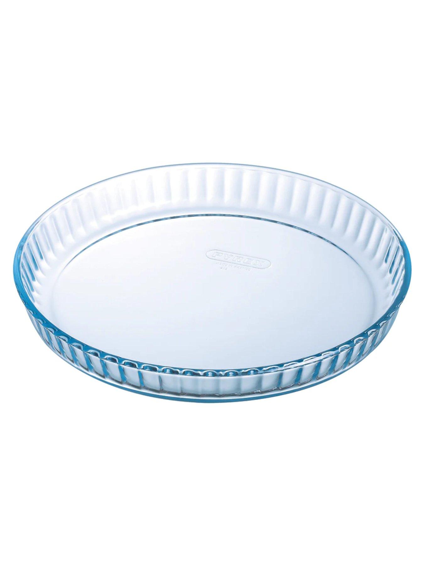 Product photograph of Pyrex Glass Quiche Flan Dish from very.co.uk