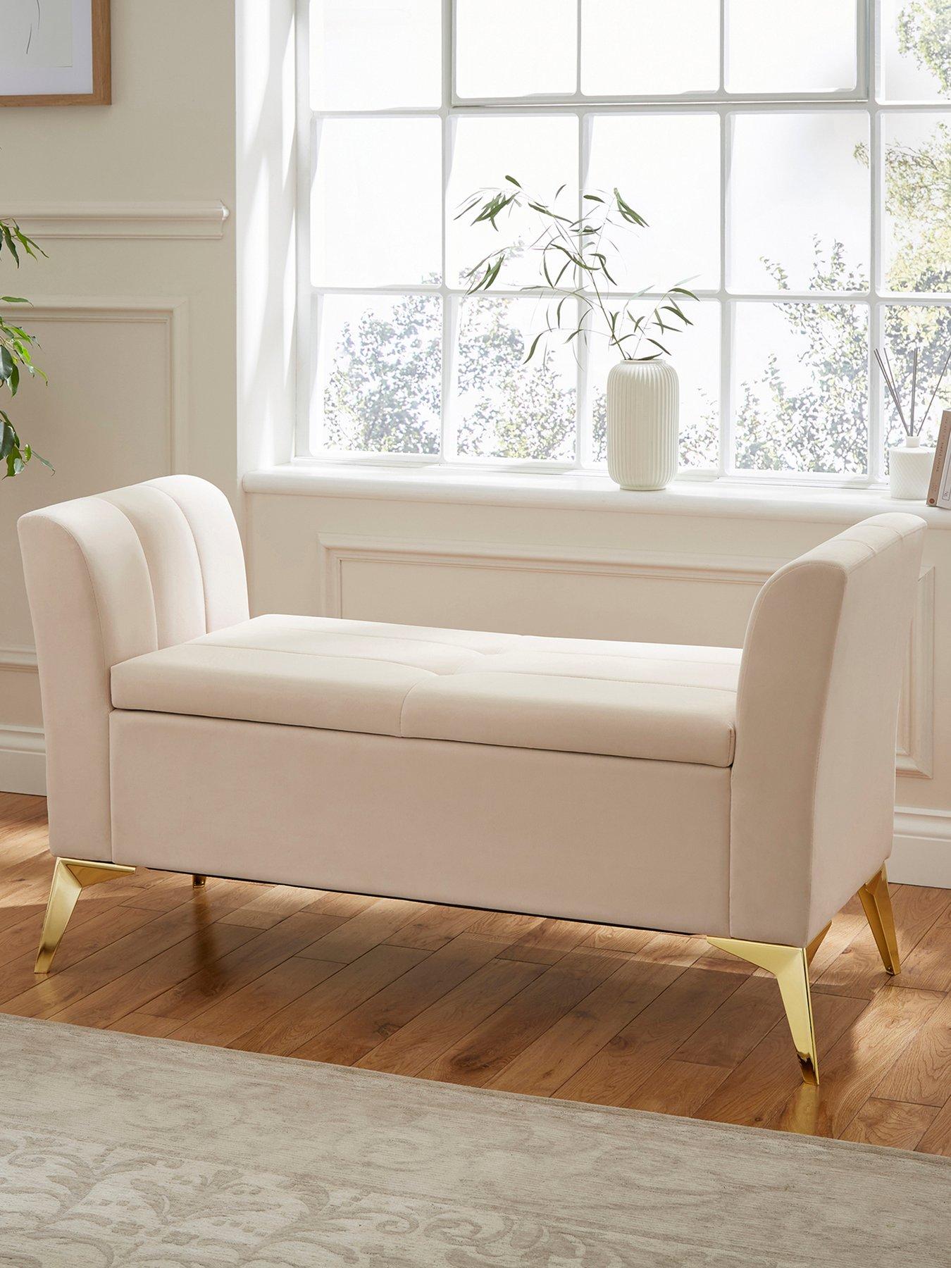 Image 1 of 4 of GFW Pettine Ottoman Storage Bench