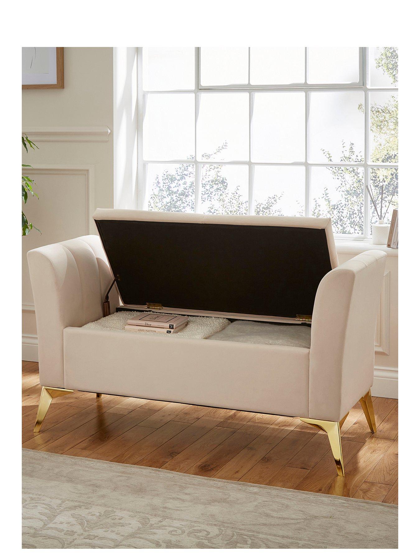Image 2 of 4 of GFW Pettine Ottoman Storage Bench