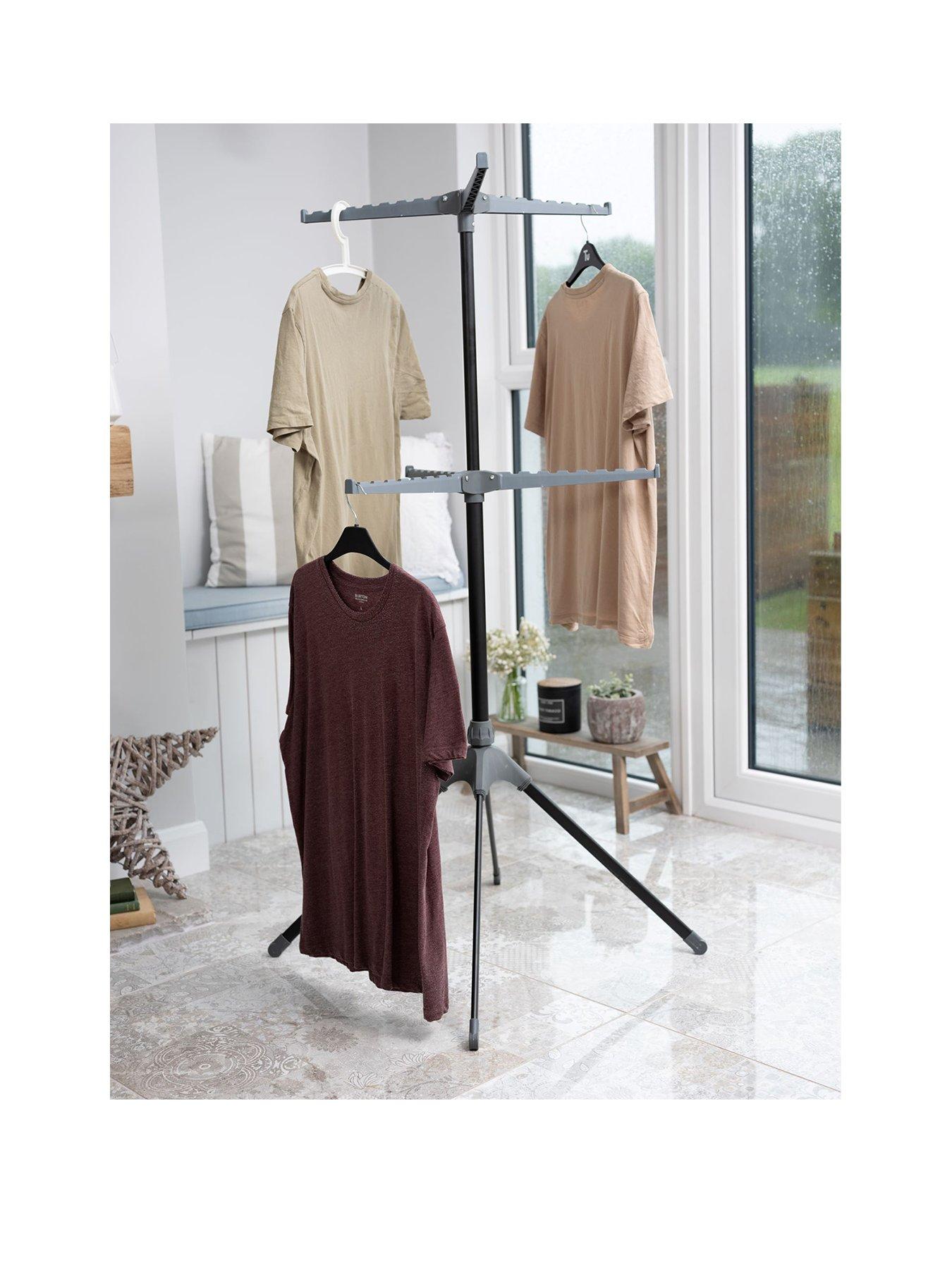 Product photograph of Addis Utility 6 Arm Clothes Hanger Airer from very.co.uk
