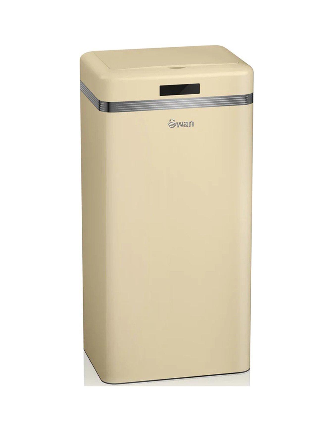 Swan Retro 45-Litre Sensor Bin in Cream