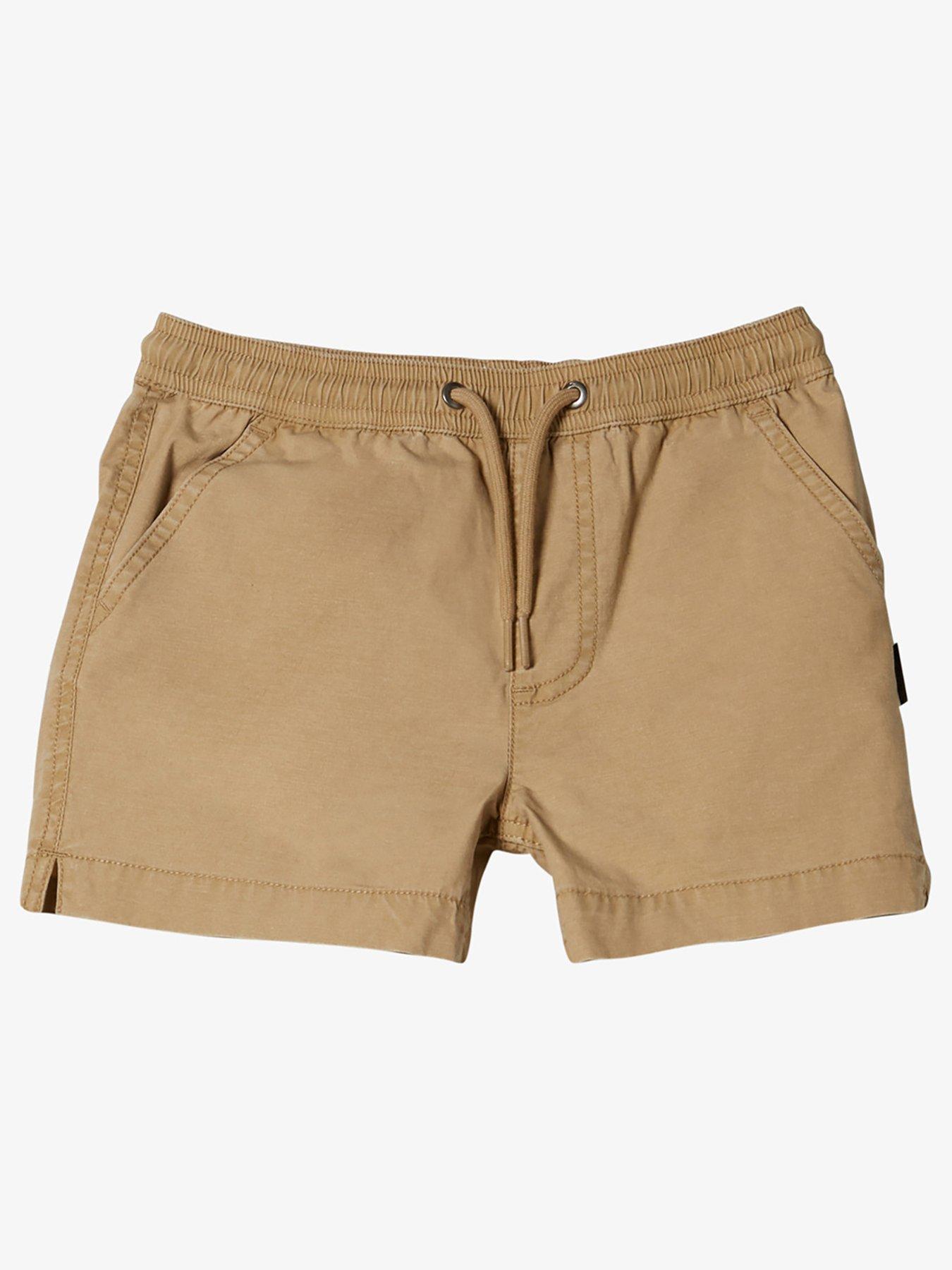 undefined Boys Taxer Elasticated Waist Walk Shorts  - Khaki