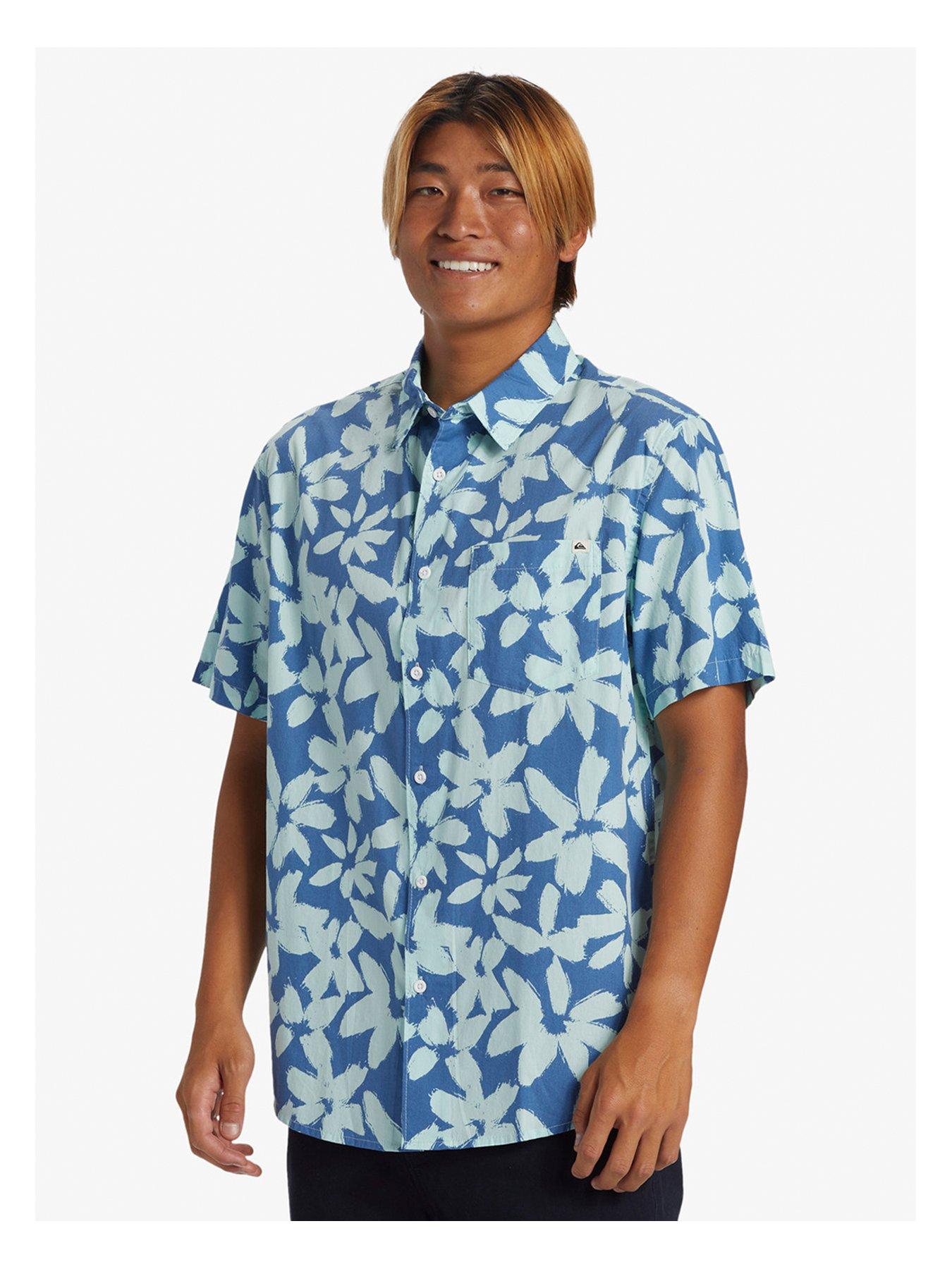 undefined Mens Apero Classic Short Sleeve Pocket Shirt - Blue