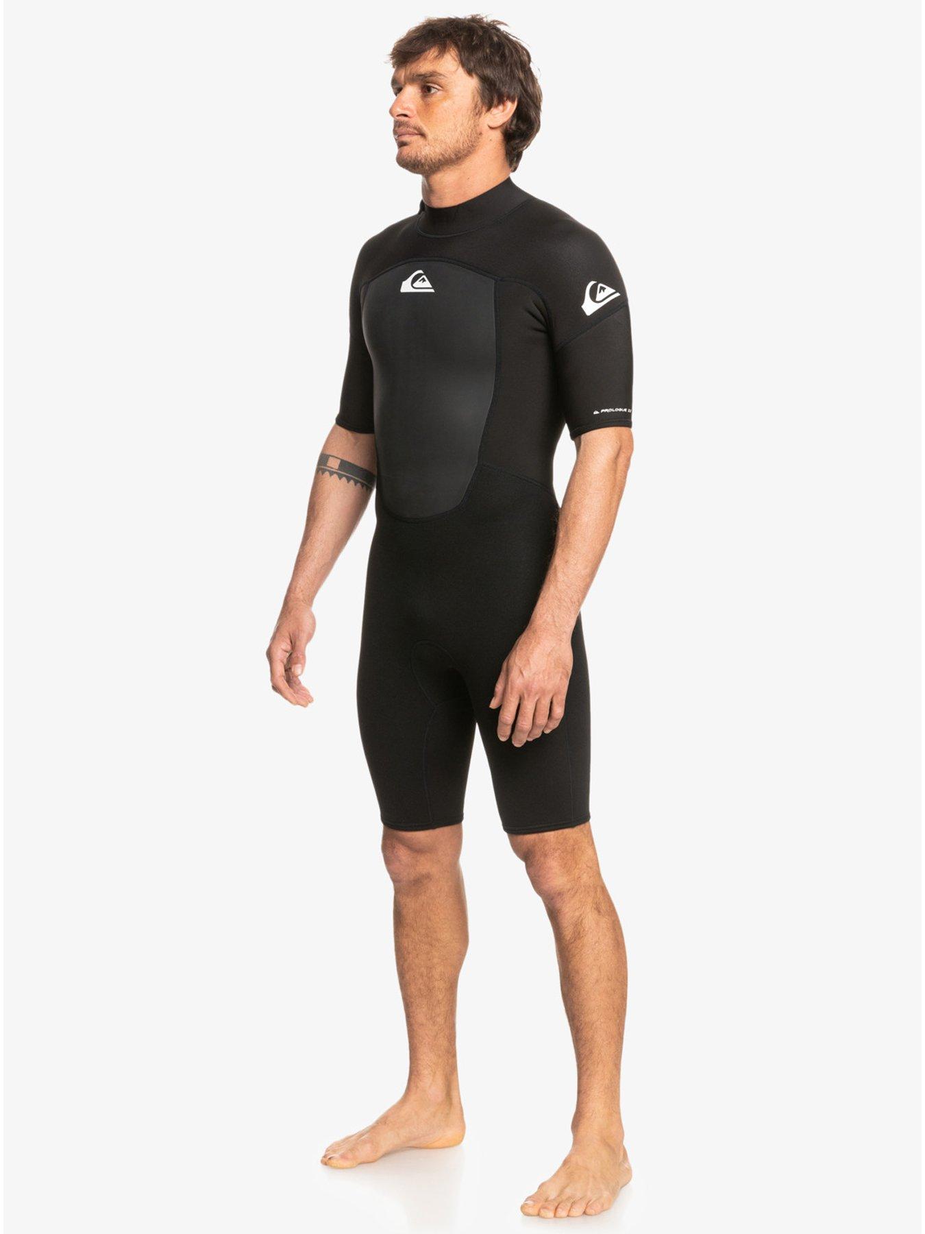 Image 3 of 6 of Quiksilver Mens 2/2 Prologue Short Sleeve Spring Wetsuit - Black