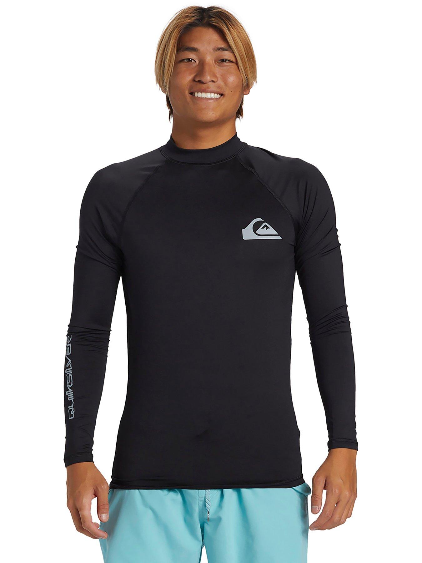 Quiksilver Mens Everyday Long Sleeve UPF 50 Surf T-Shirt - Black