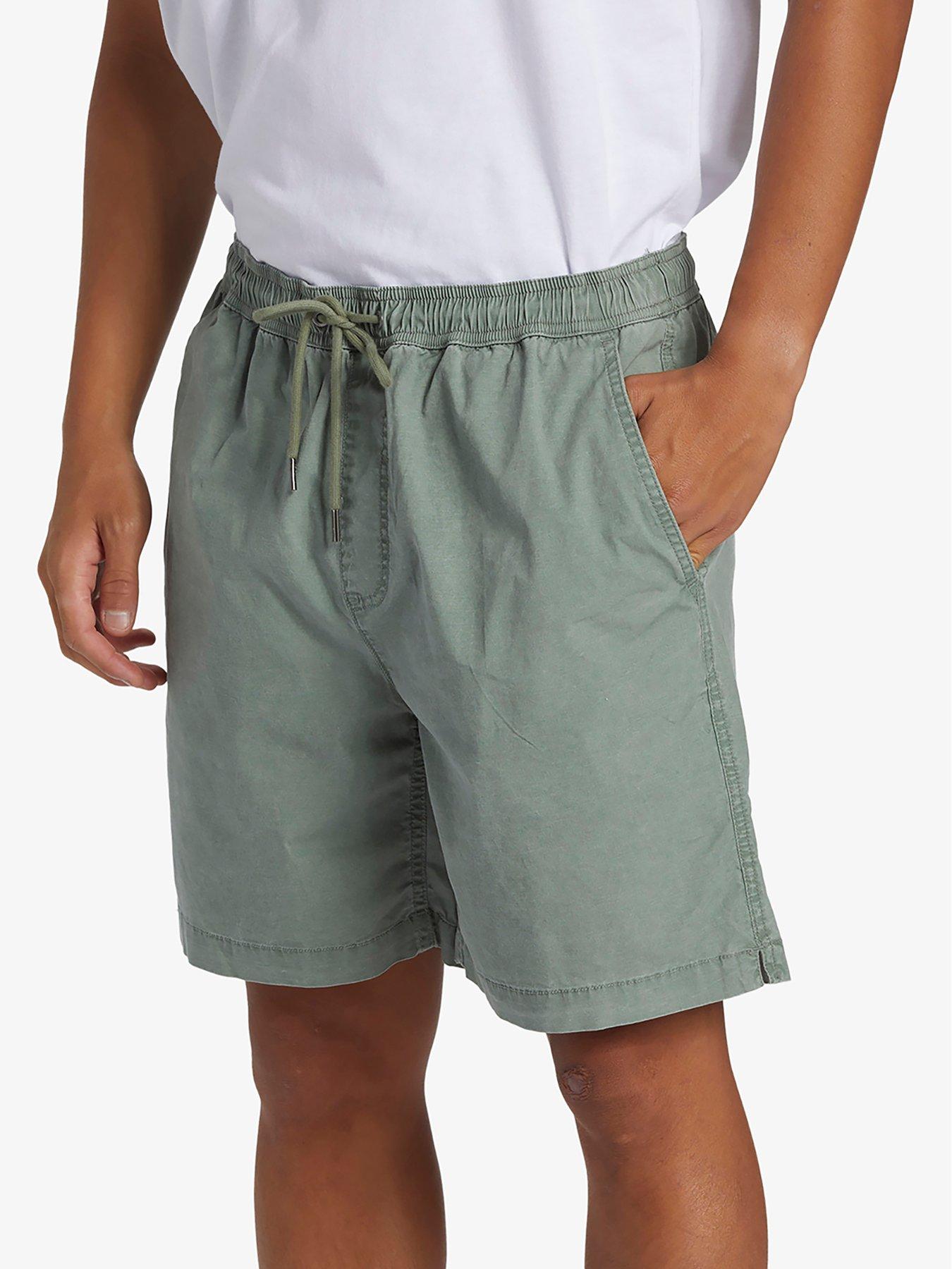 Quiksilver Mens Taxer Walk Shorts Green Very