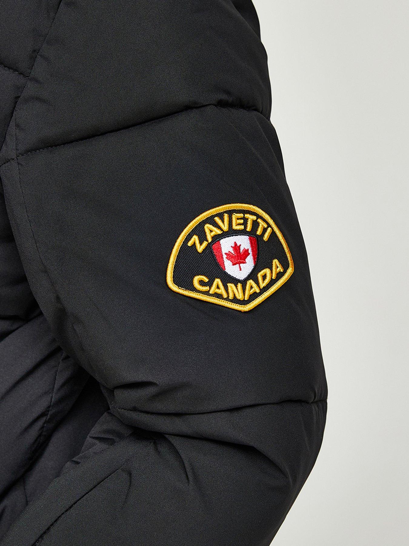 Image 6 of 6 of Zavetti Canada Guilia Cropped Padded Jacket - Black