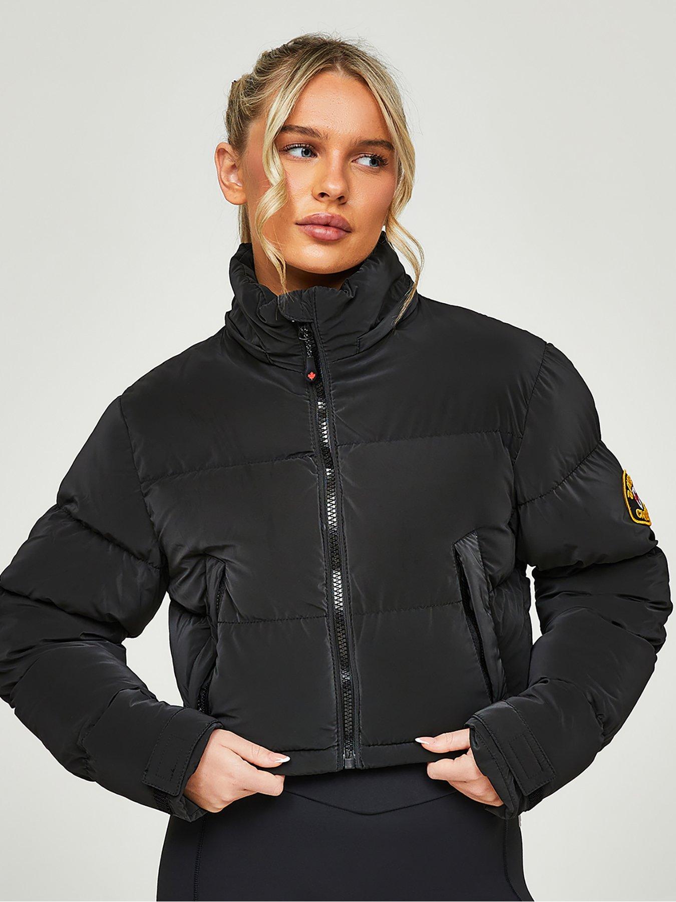 Image 5 of 6 of Zavetti Canada Bellucci 20 Cropped Padded Jacket - Black