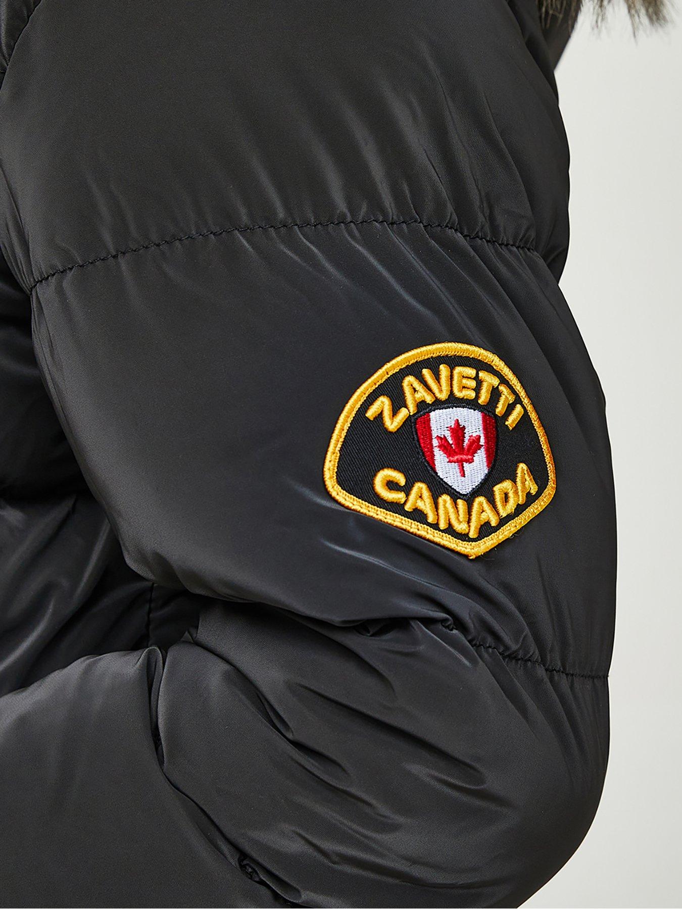 Image 6 of 6 of Zavetti Canada Bellucci 20 Cropped Padded Jacket - Black