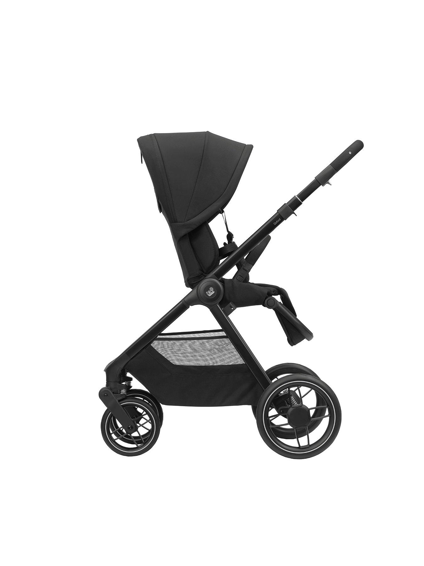 Image 3 of 8 of Maxi-Cosi Oxford 7 Piece Essential Bundle Twillic Black (Stroller, Carrycot, Back Pack, Footmuff, Cupholder, CRS Adapters &amp; Raincover)