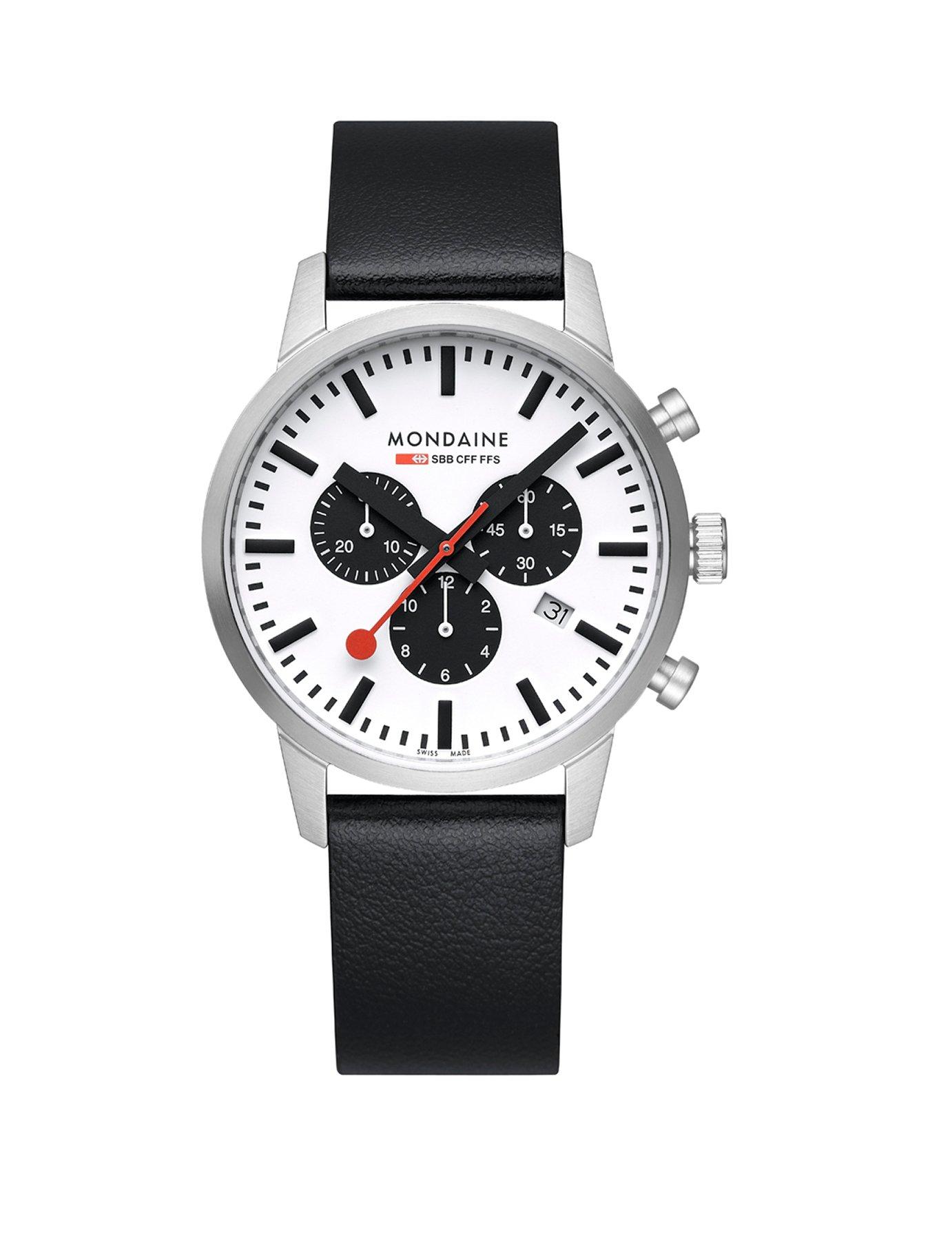 undefined Neo Chrono White/Black Dial 41mm - grape leather
