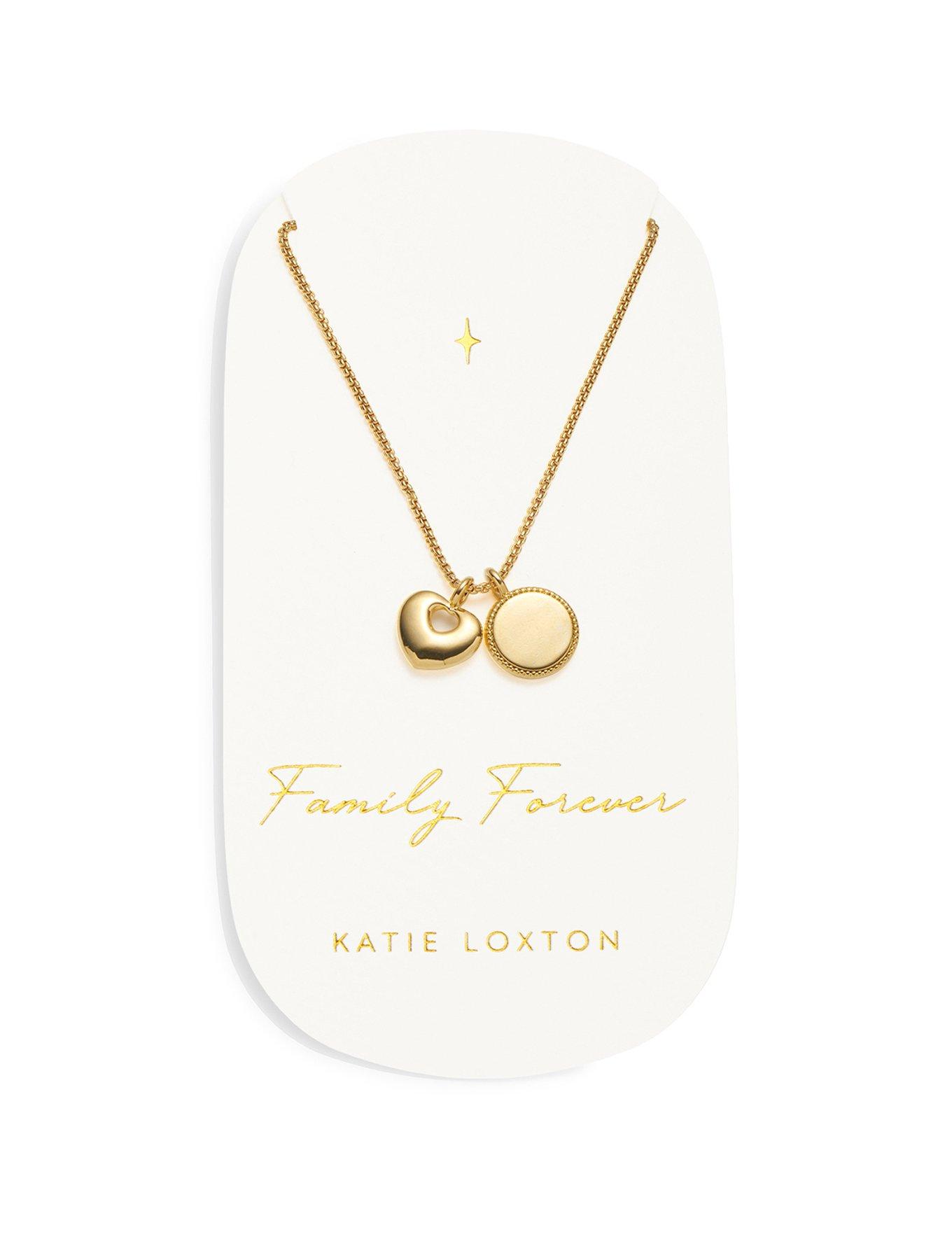 undefined Family Forever Waterproof Gold Charm Necklace