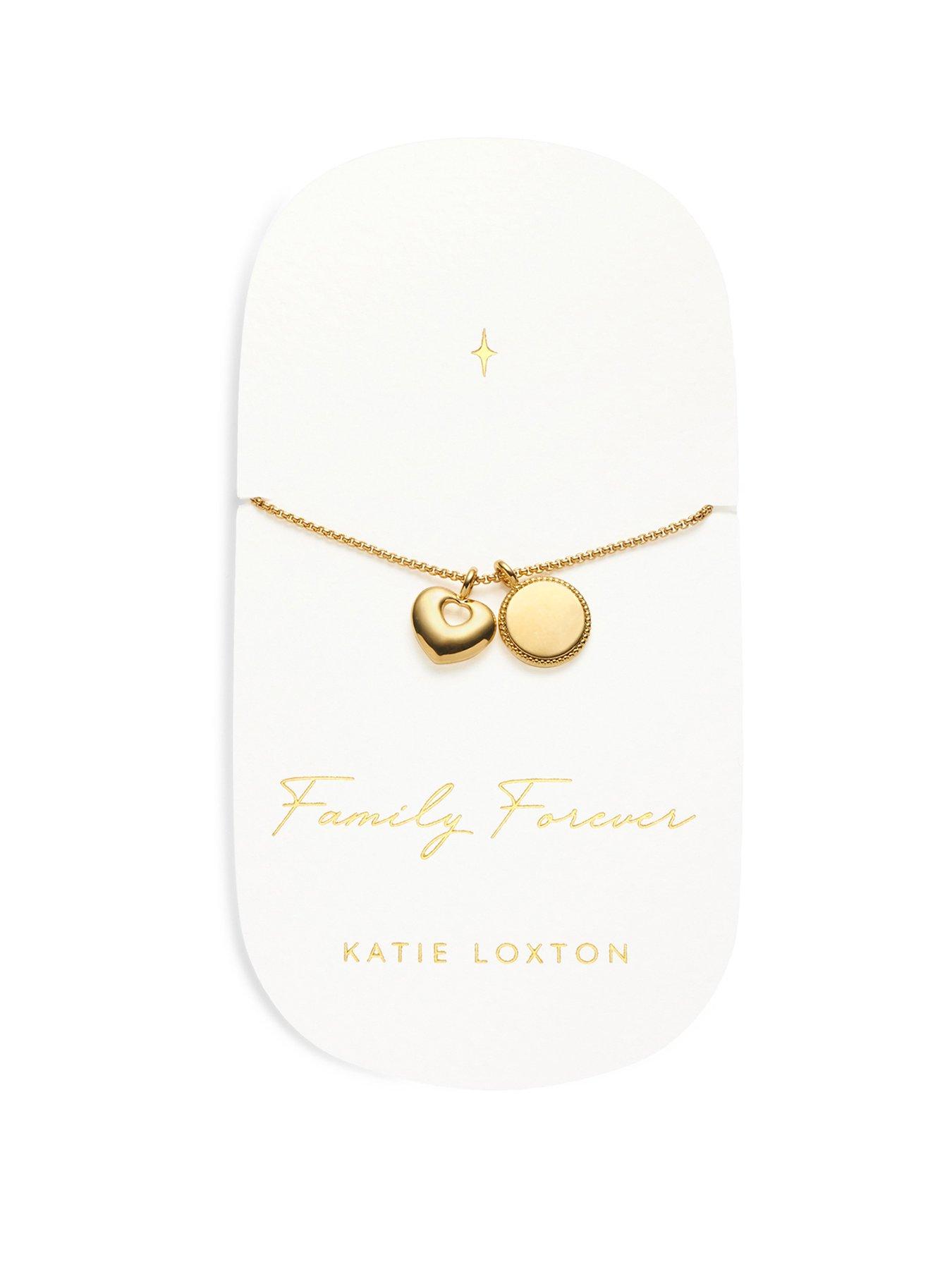 undefined Family Forever Waterproof Gold Charm Bracelet