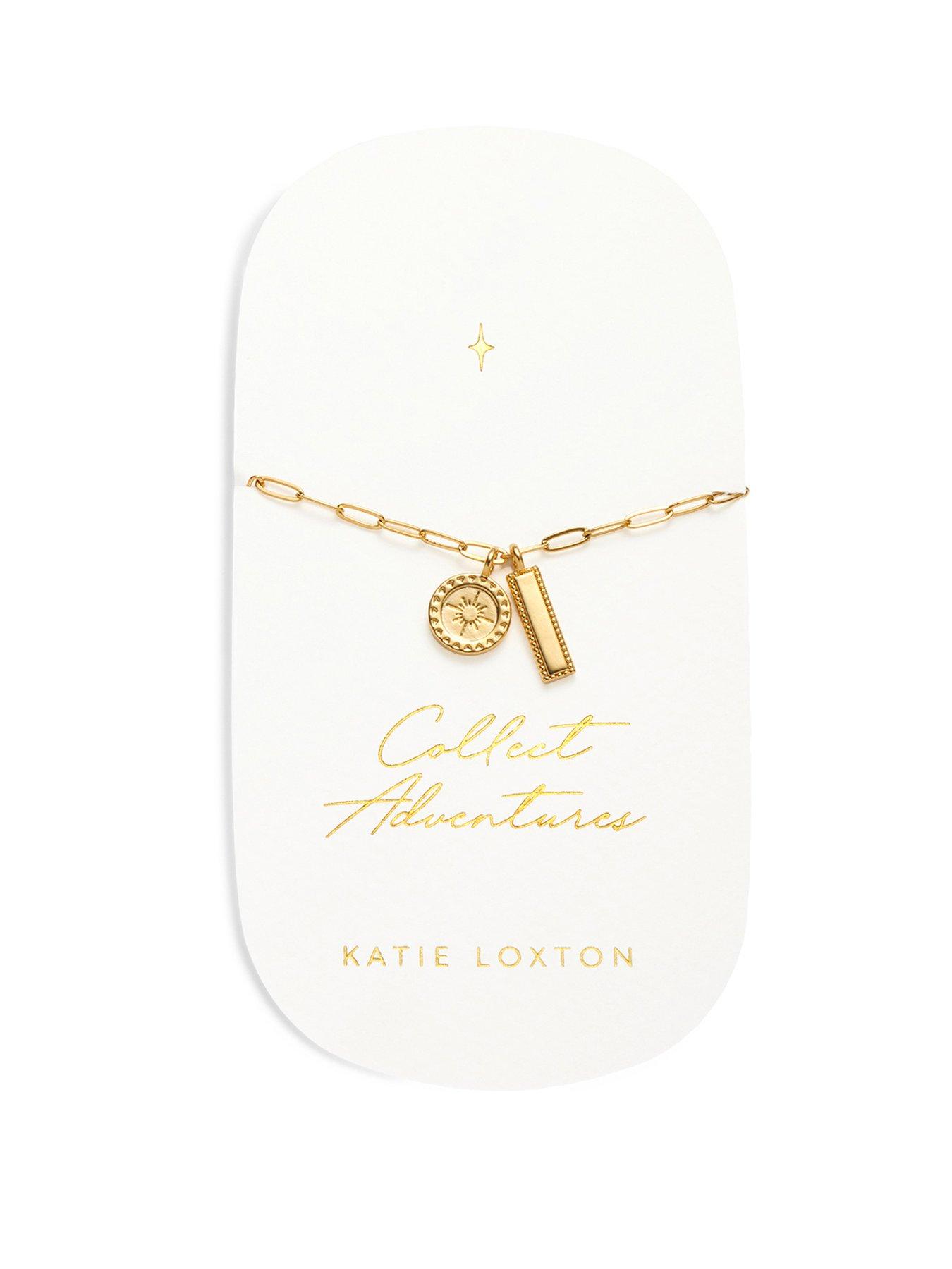 Katie Loxton Collect Adventures Waterproof Gold Charm Bracelet