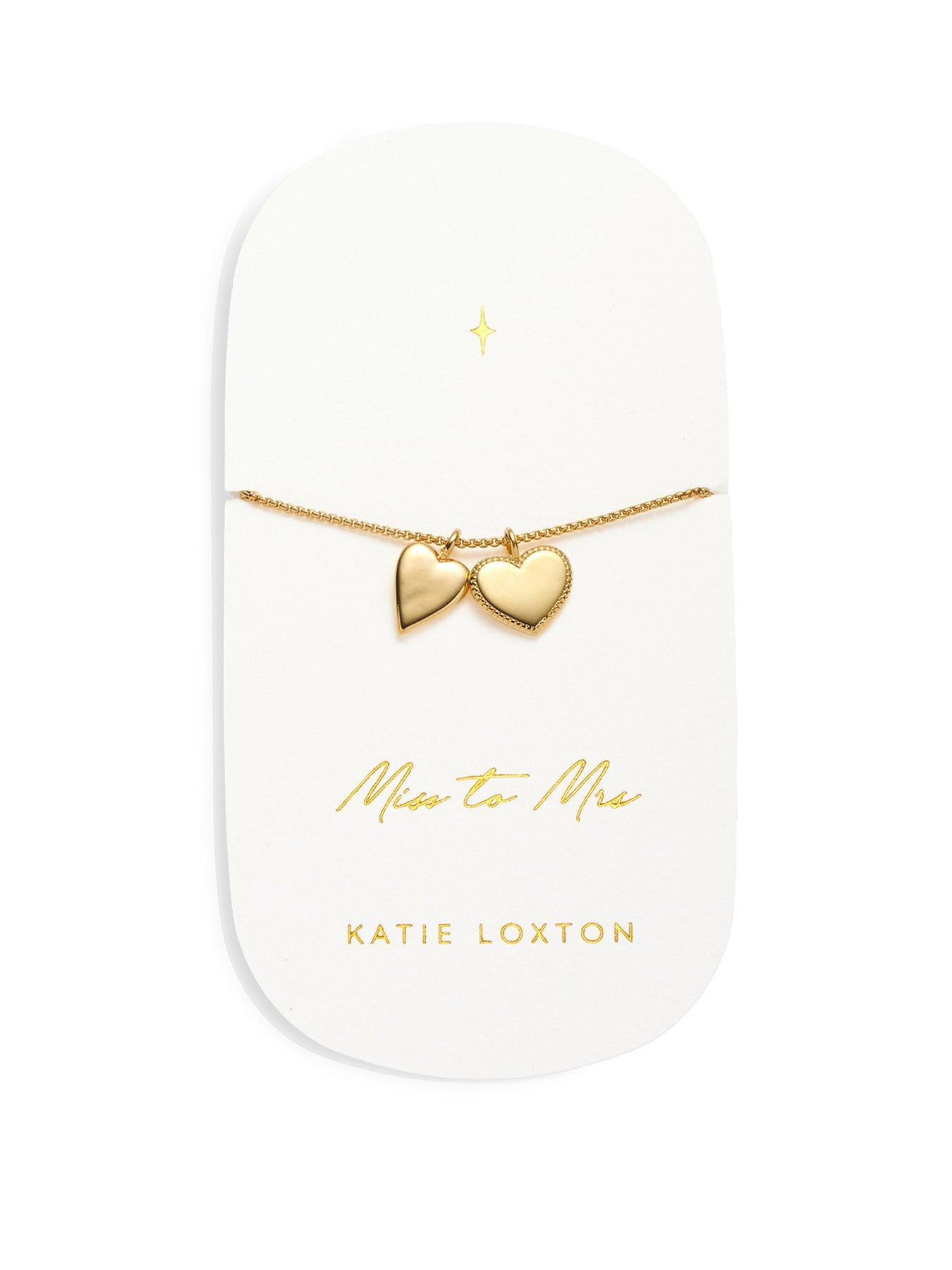 Katie Loxton Miss to Mrs Waterproof Gold Bridal Charm Bracelet