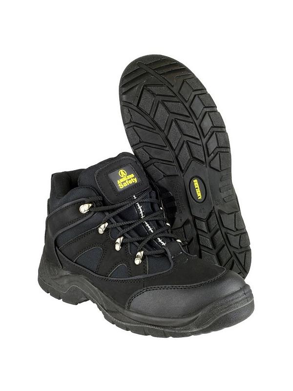Amblers Mens Amblers Safety 151n Mid Lace Up Boots - Black | Very.co.uk