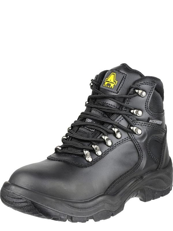 Amblers Mens Fs218 Waterproof Lace Up Safety Boot - Black | Very.co.uk