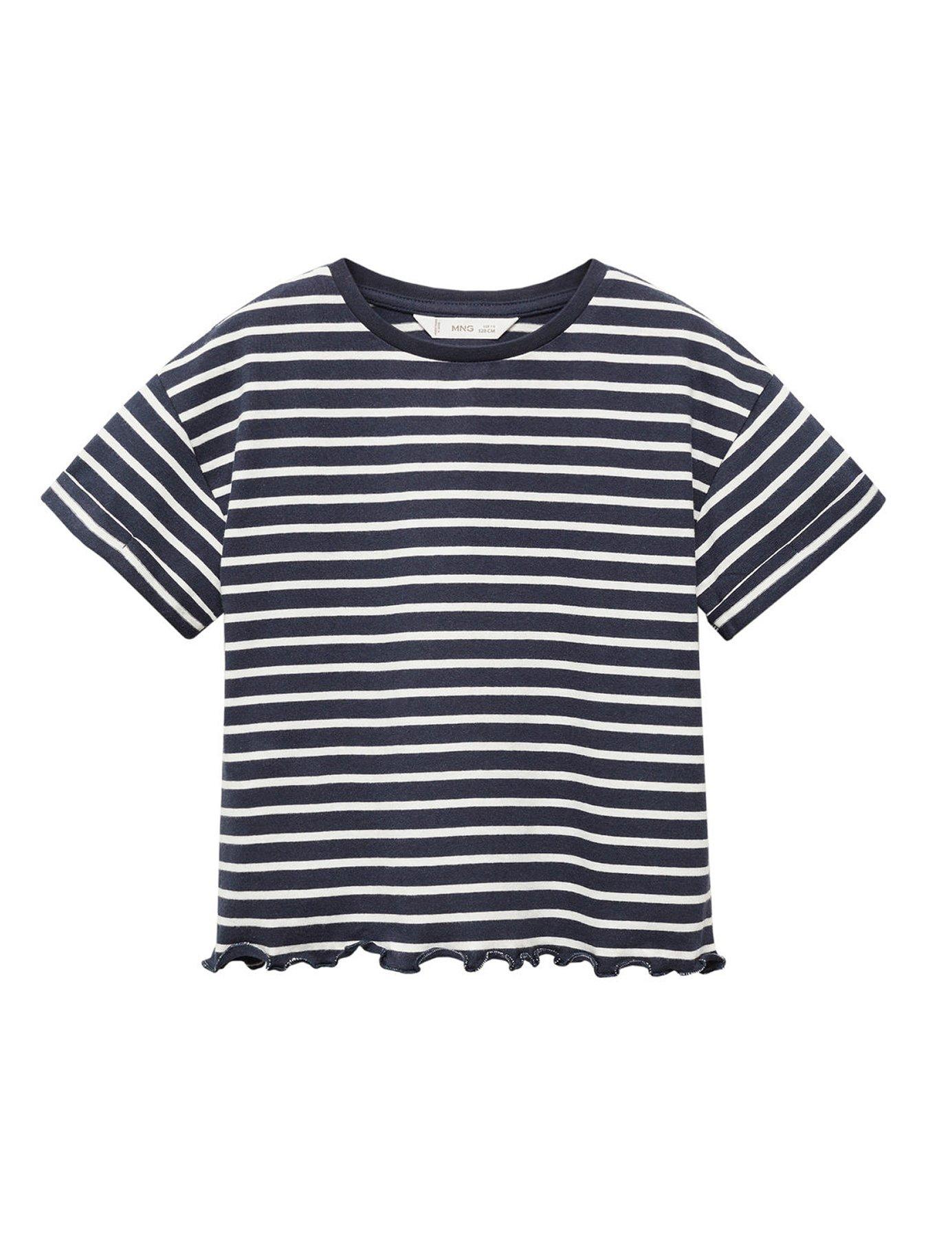 mango-girls-frill-hem-stripe-short-sleeve-tshirt-navy