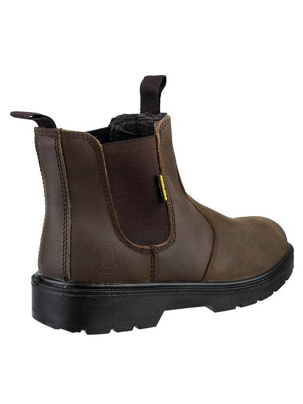 Amblers Mens Safety 128 Brown Greasy Dealer Boots - Brown | Very.co.uk