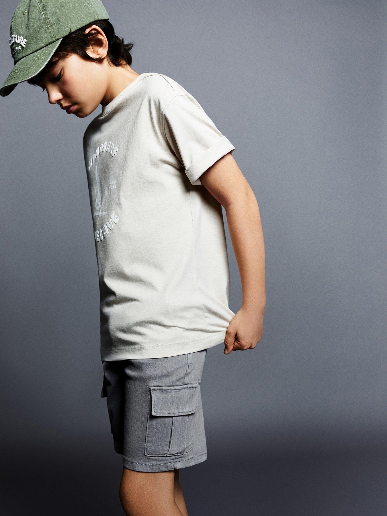 Mango Boys Bermuda Shorts Grey Very.co.uk