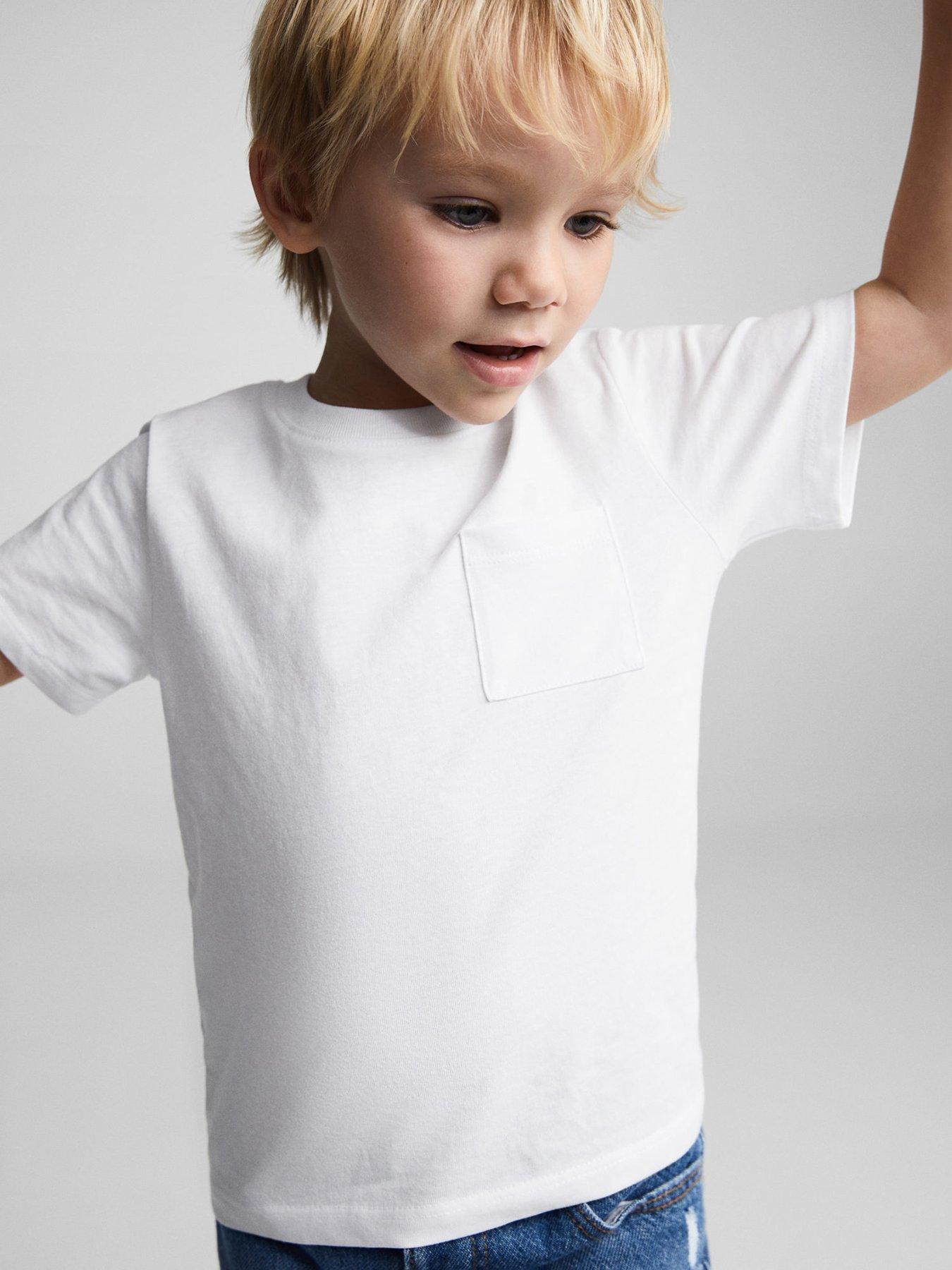 Mango Younger Boys Short Sleeve Tshirt - White | Very.co.uk