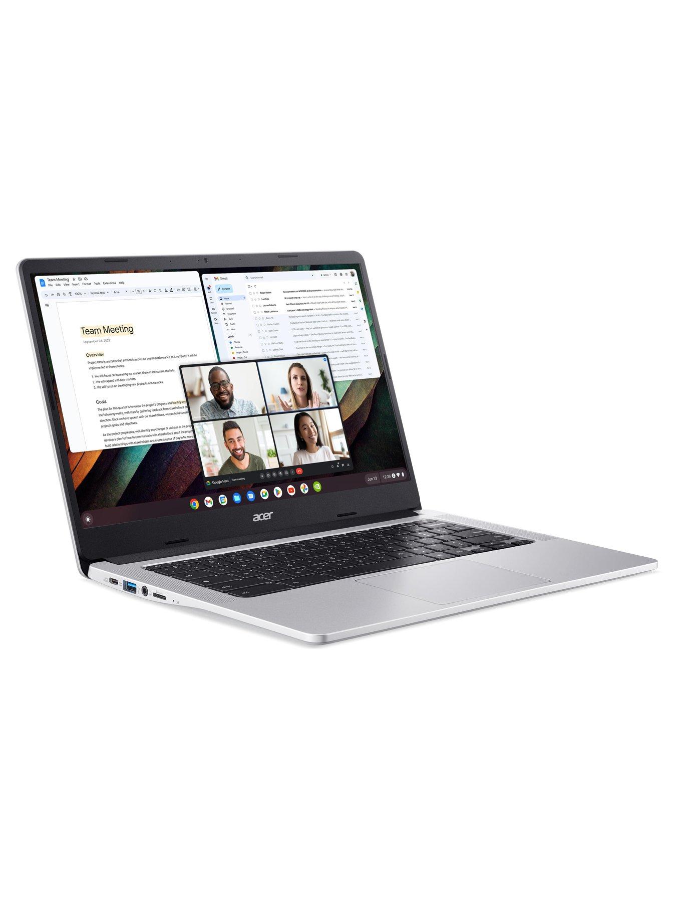Image 4 of 8 of Acer Chromebook 314 Laptop - 14in FHD,&nbsp;Intel Celeron,&nbsp;4GB RAM, 128GB&nbsp;SSD - Silver