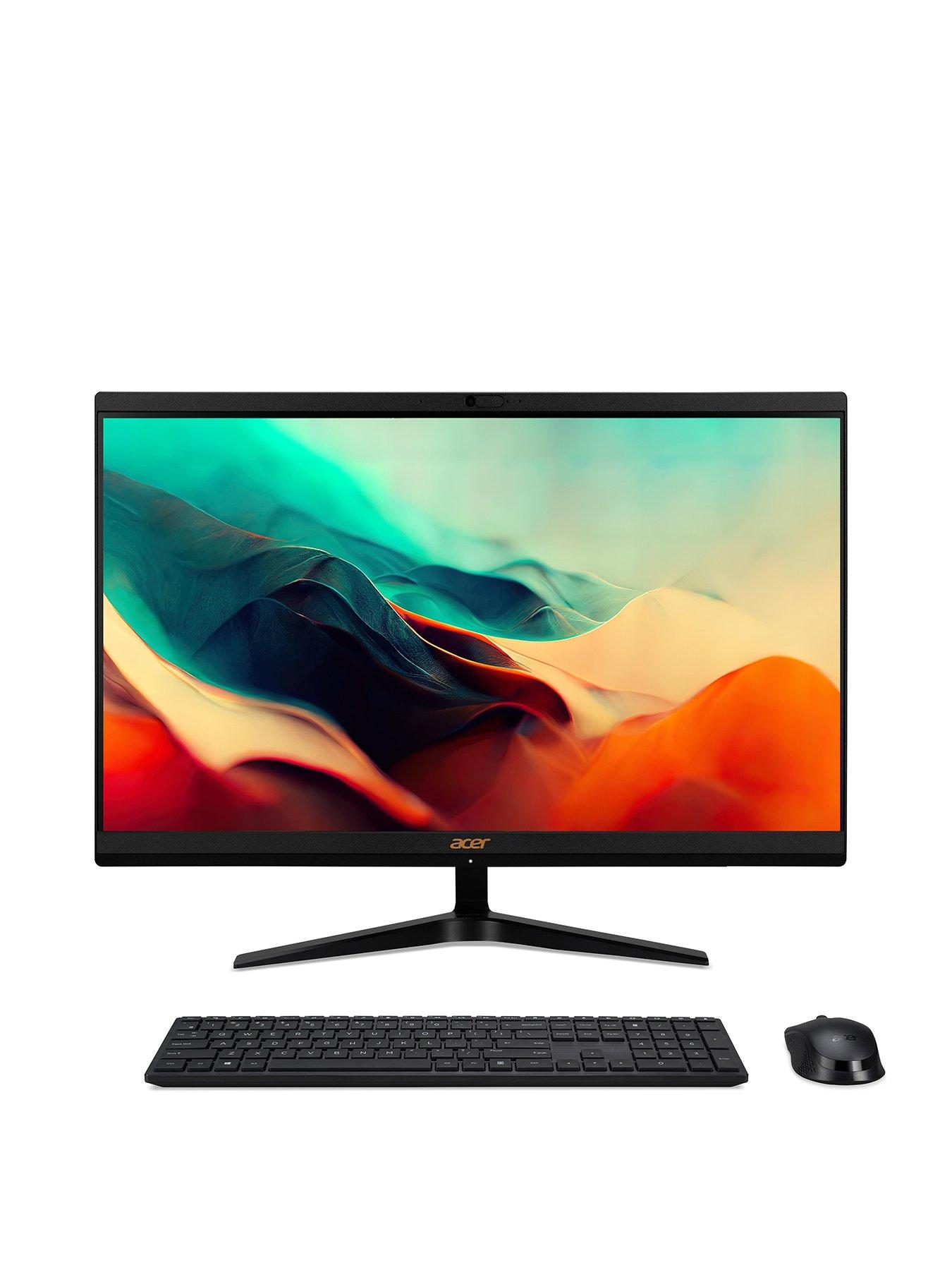 Acer Aspire C24 1851 All In One Desktop 23.8in FHD Intel Core i7 8GB RAM 1TB SSD Black Very