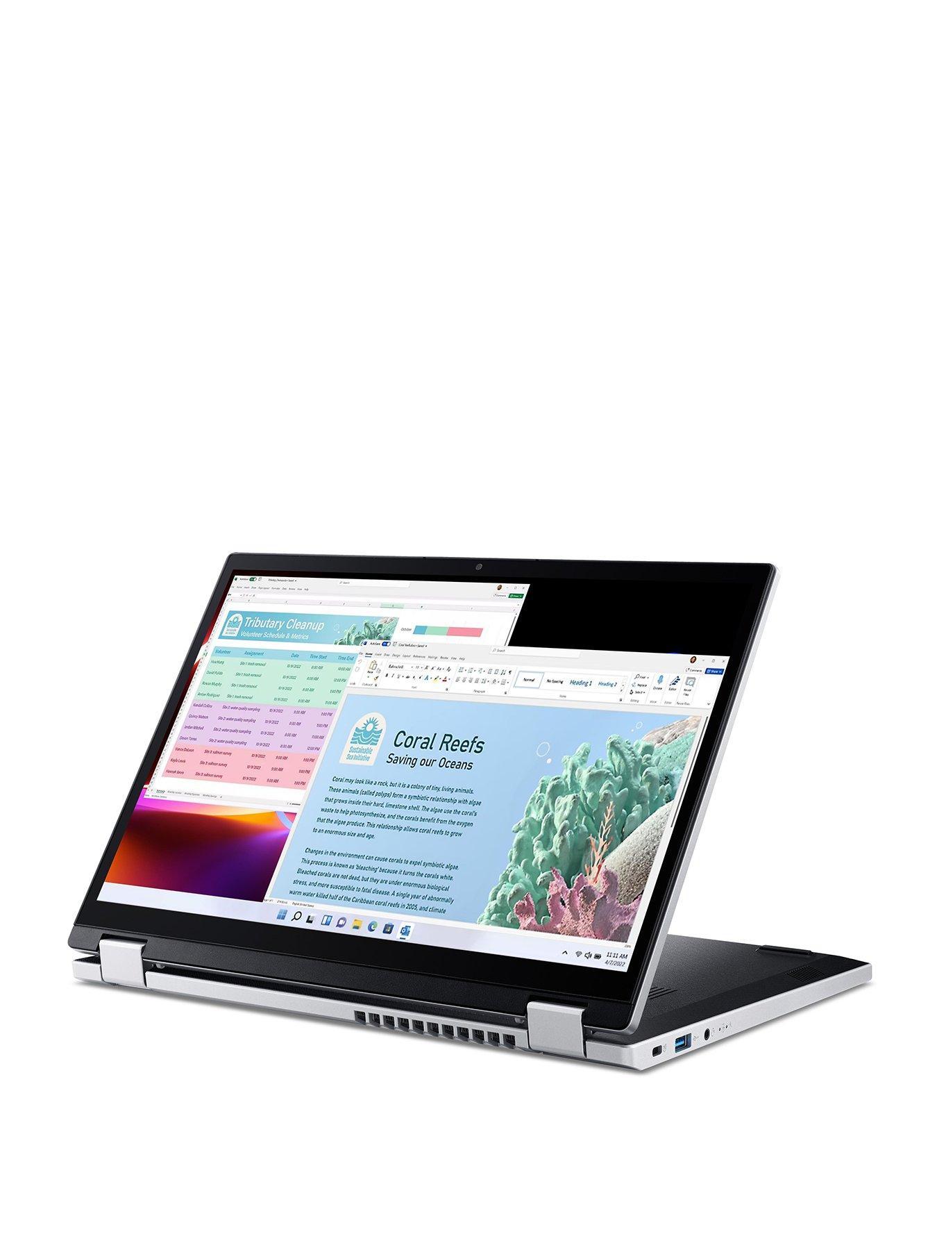 Image 3 of 8 of Acer Aspire 3 Spin Laptop - 14in FHD Touchscreen, Intel Core i3, 8GB RAM, 128GB&nbsp;SSD&nbsp;- Silver