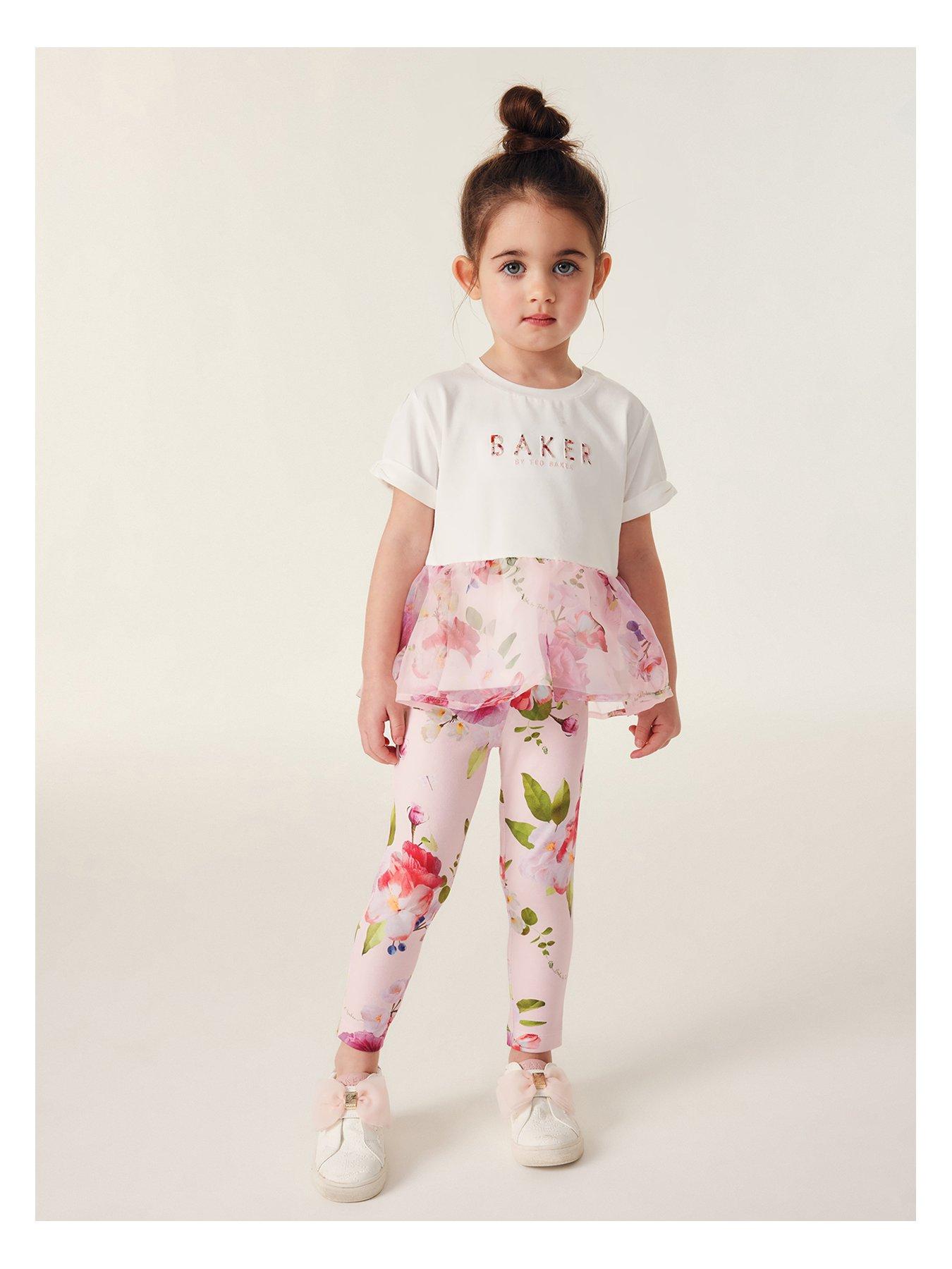Ted Baker Girls Peplum Legging Set White Very.co.uk