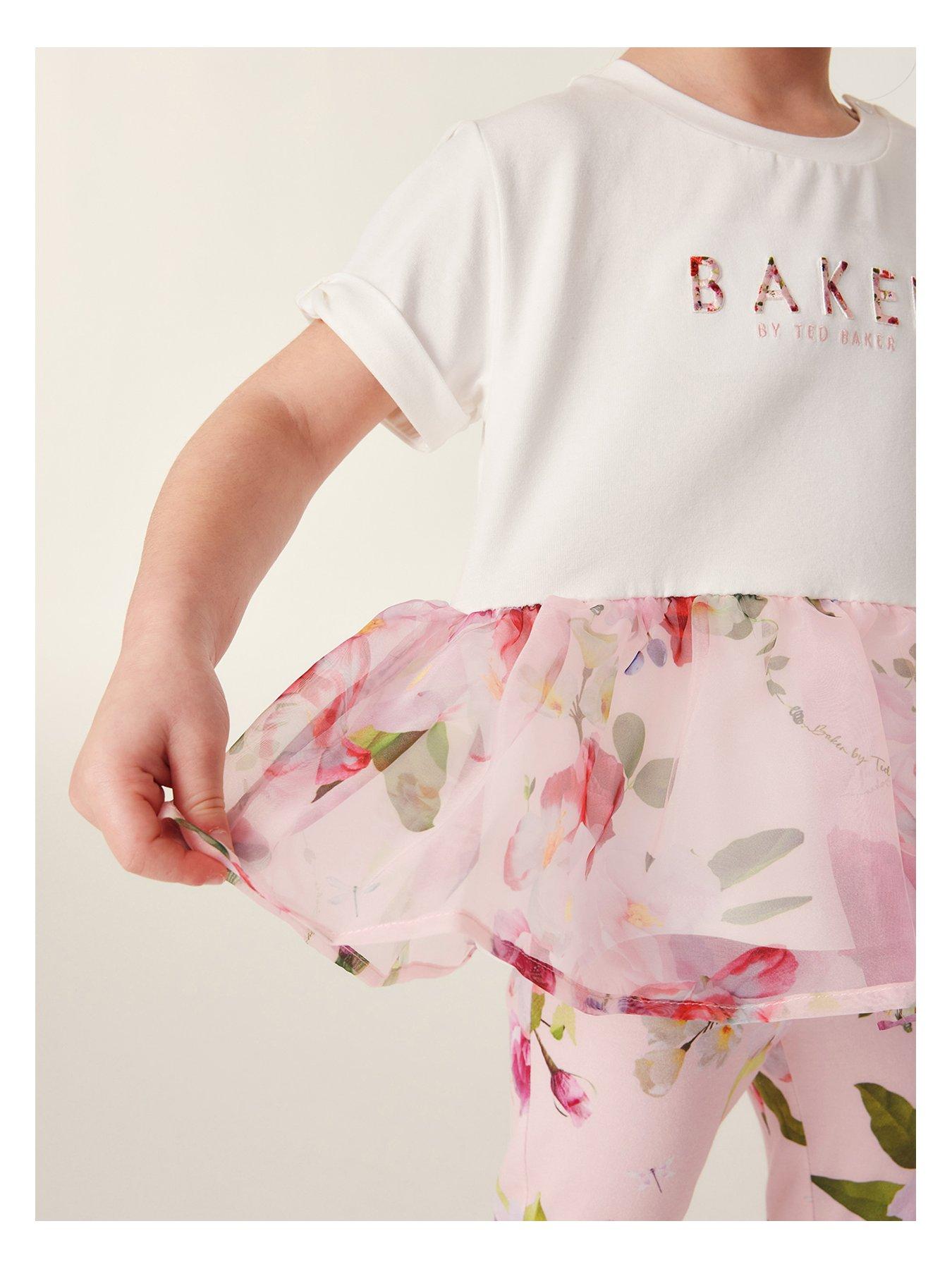 Ted Baker Girls Peplum Legging Set White Very.co.uk
