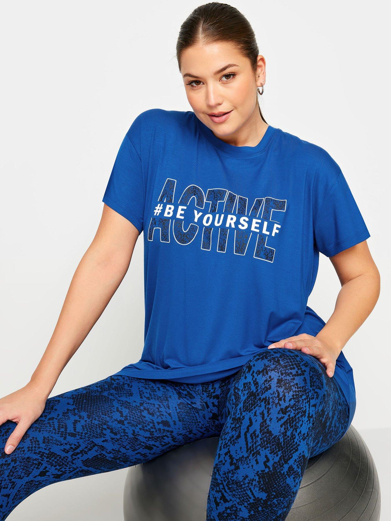 undefined Curve #beyourself Active Top - Blue