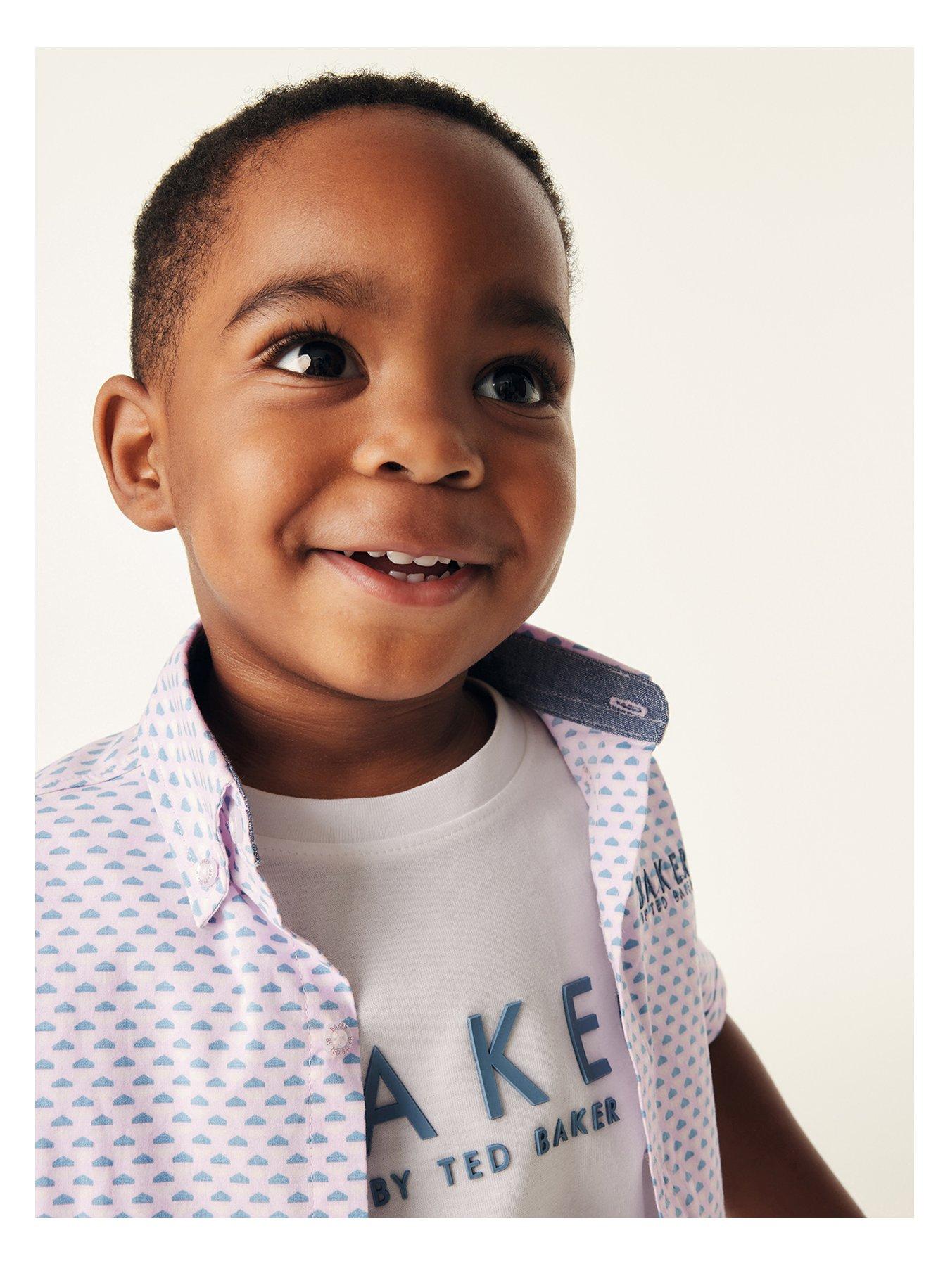 Image 3 of 5 of Ted Baker Boys Shirt Set - Pink