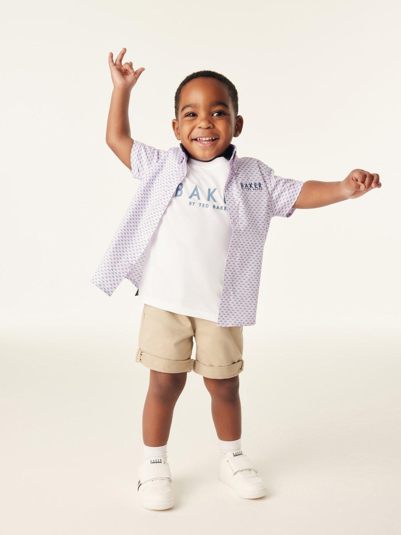 Image 4 of 5 of Ted Baker Boys Shirt Set - Pink