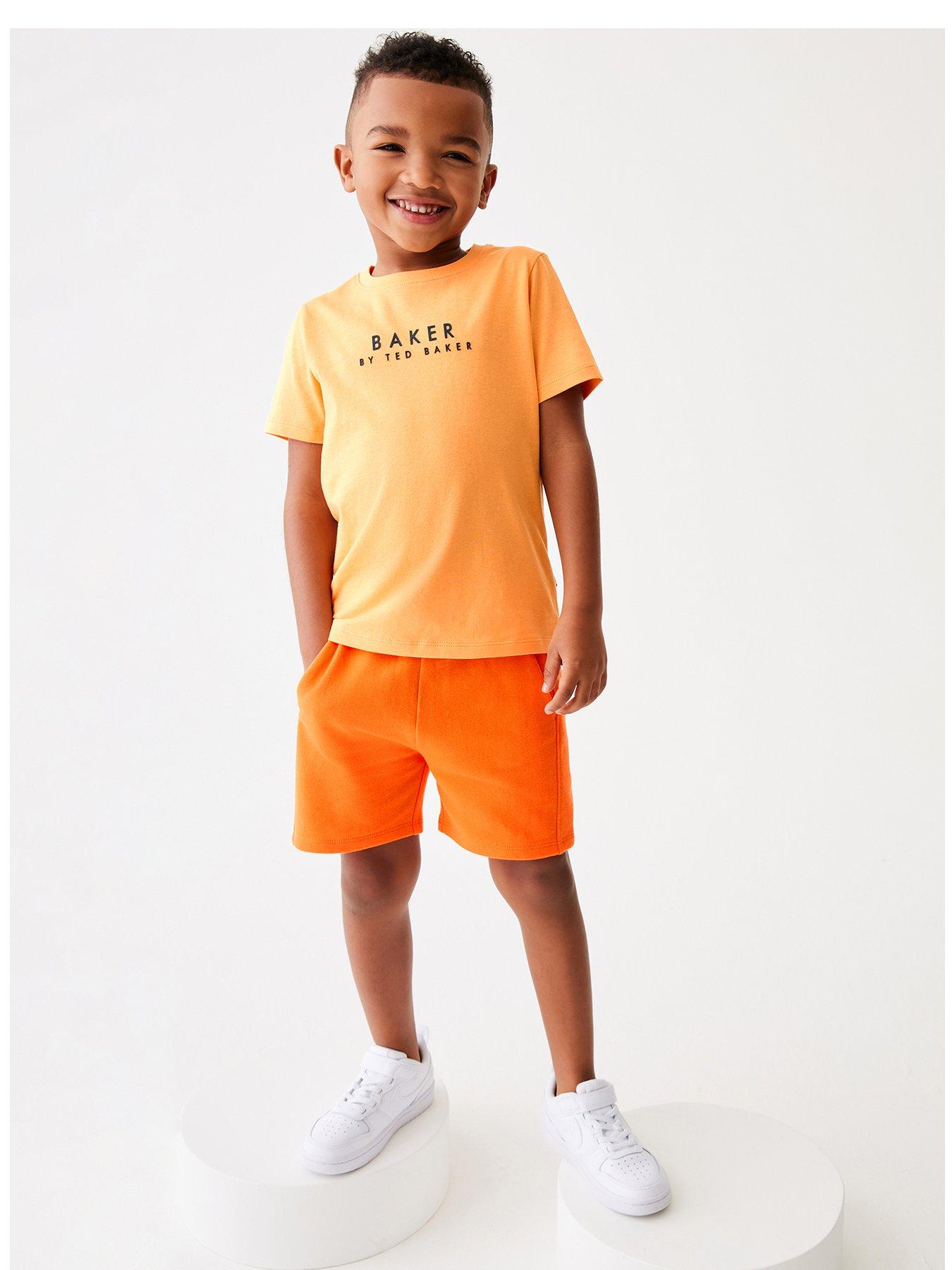 undefined Baker By Ted Baker Boys Orange Short Set