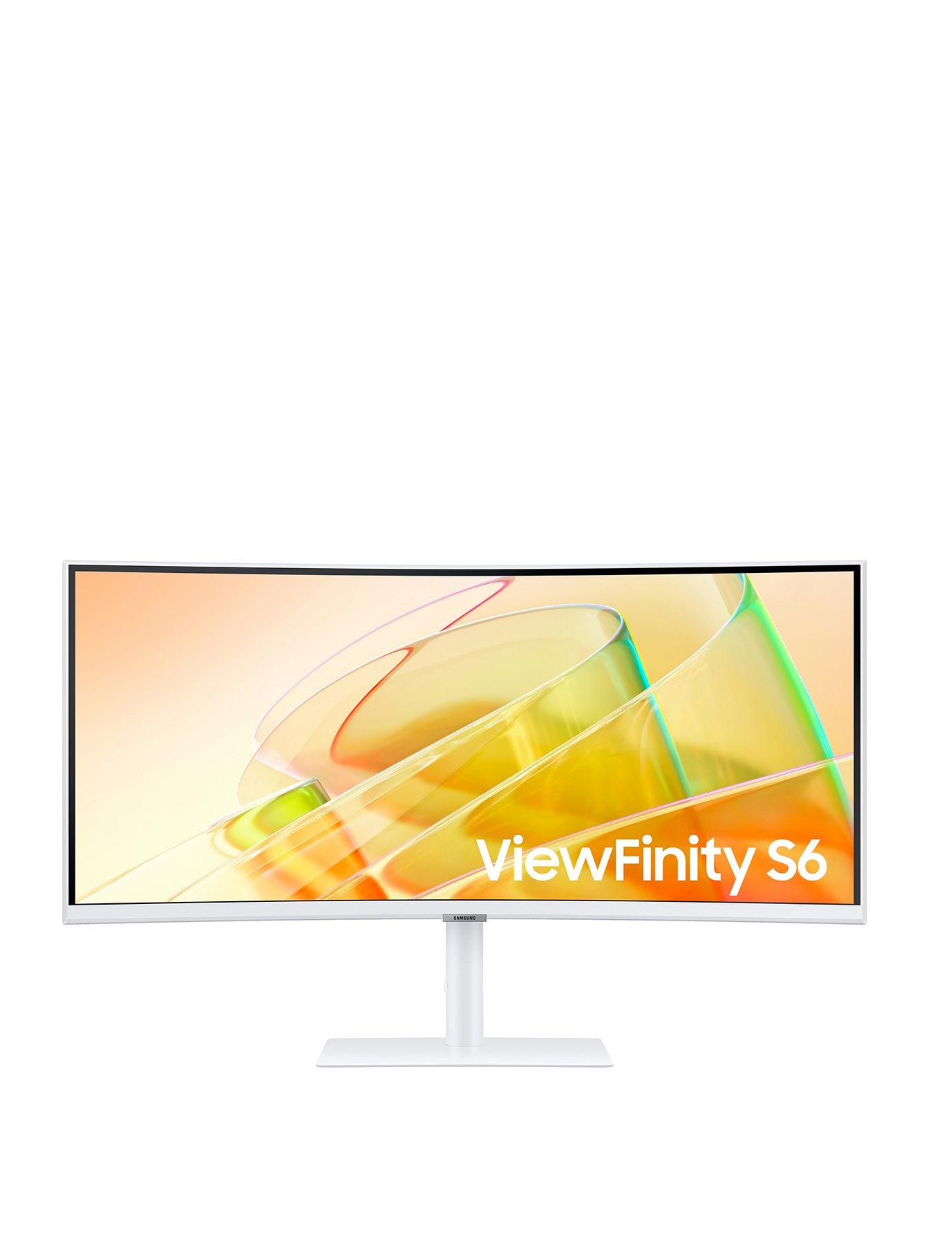 Image 1 of 4 of Samsung ViewFinity S6 LS34C650TAUXXU Curved Monitor - 34in WQHD (3440x1440) - VA, LCD