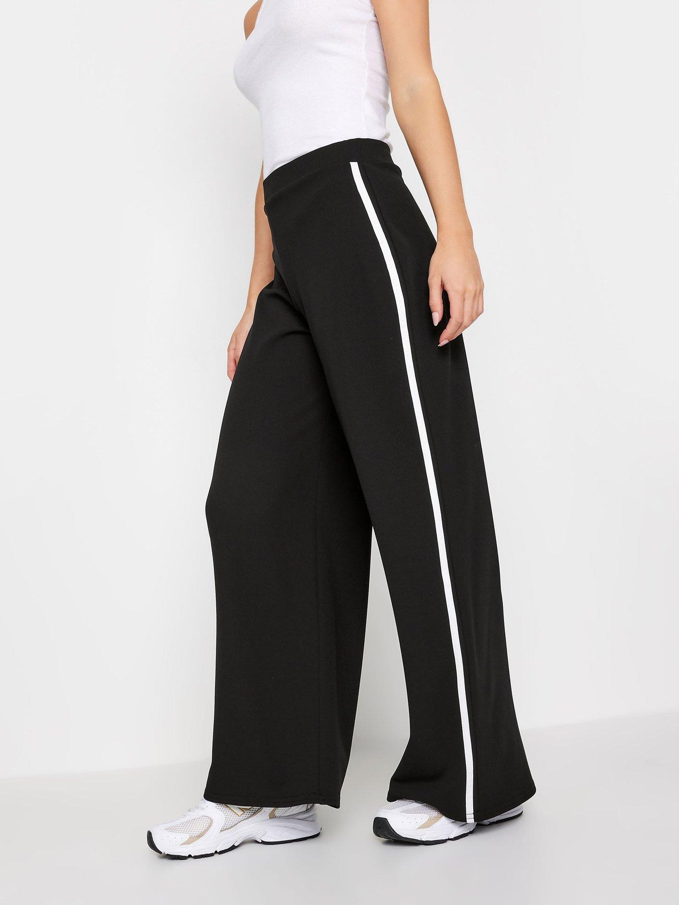 Tommy Hilfiger Wide Leg Side Stripe Trousers - Navy