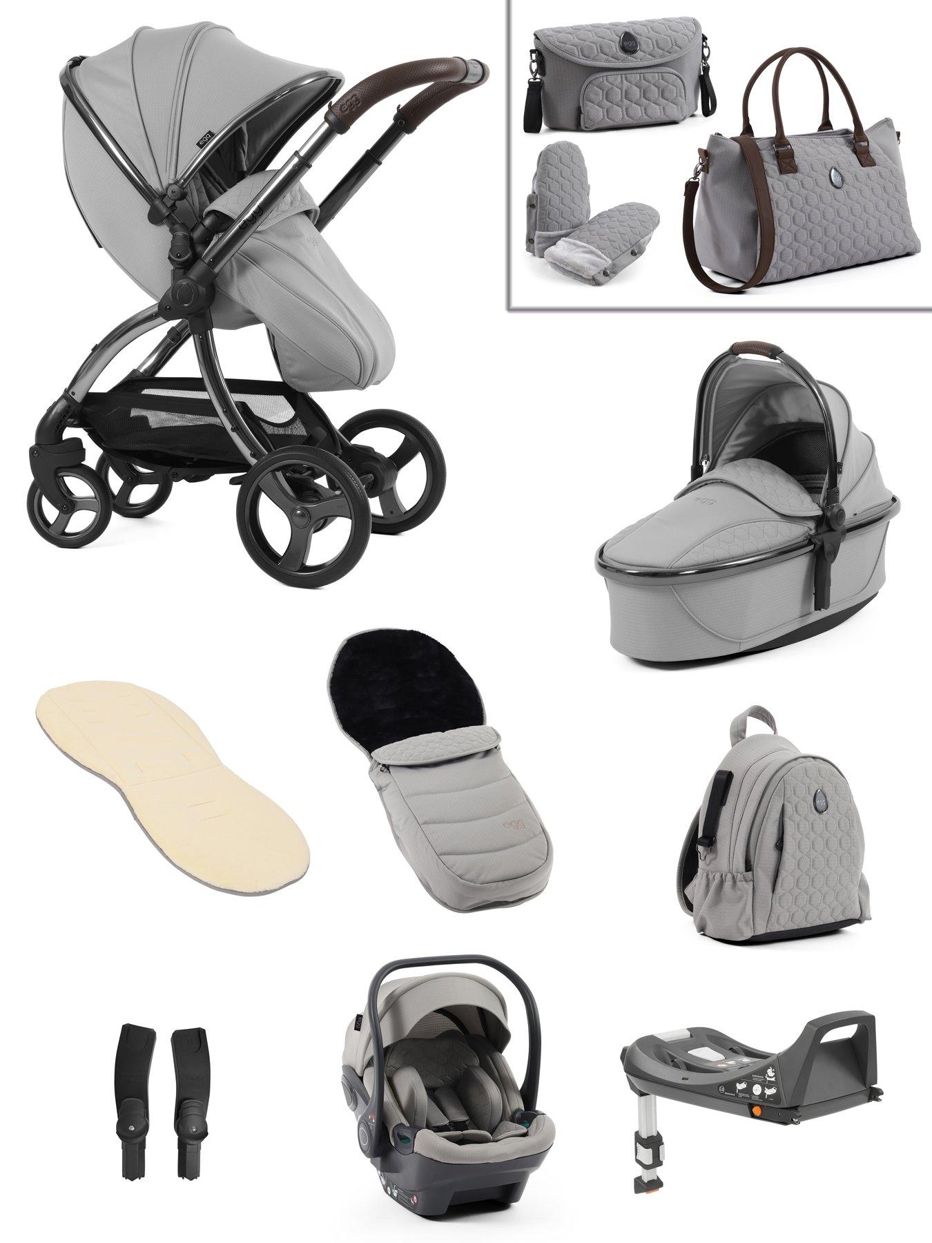 Grey travel system pram deals