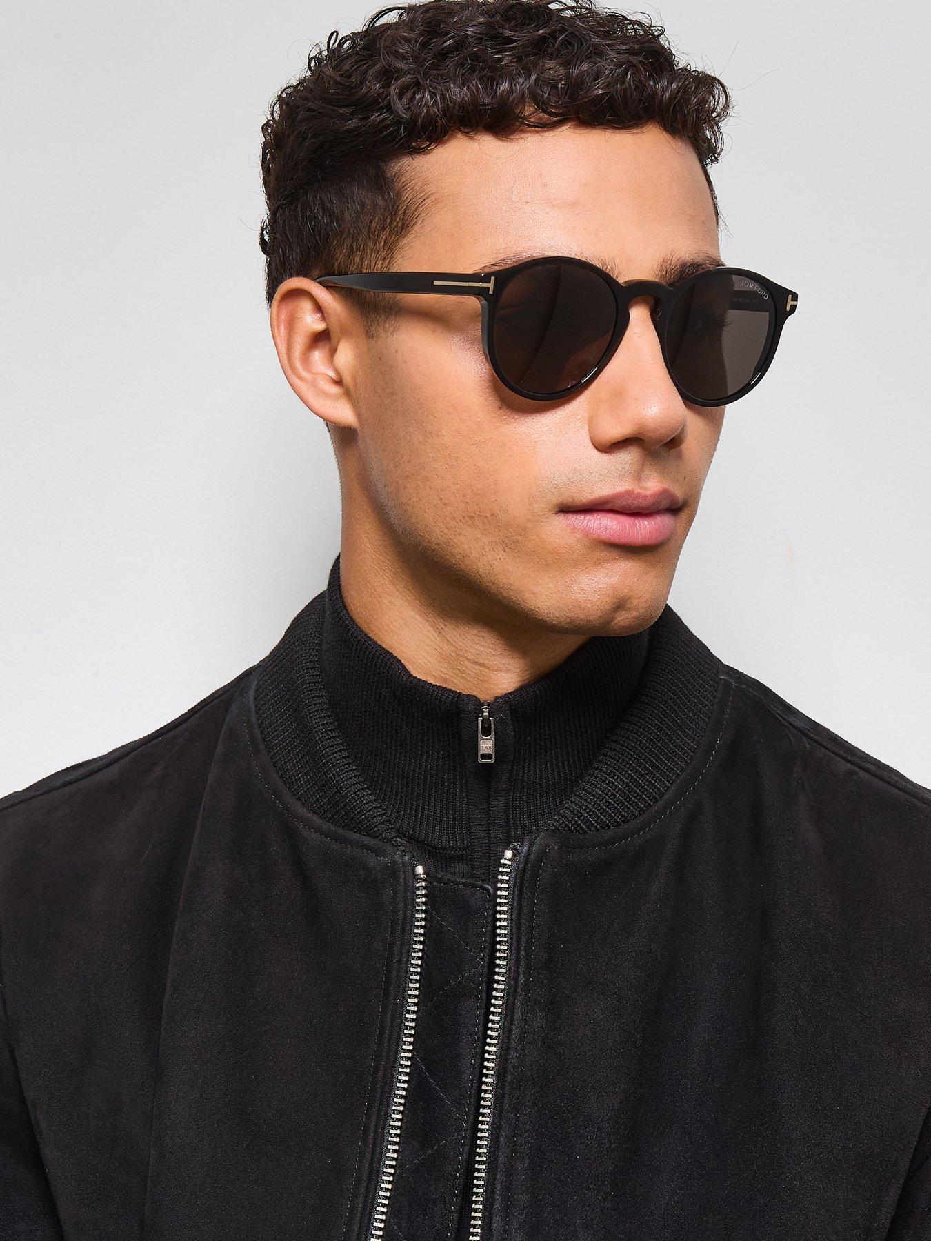 Tom Ford Mens Ian-02 Round Sunglasses