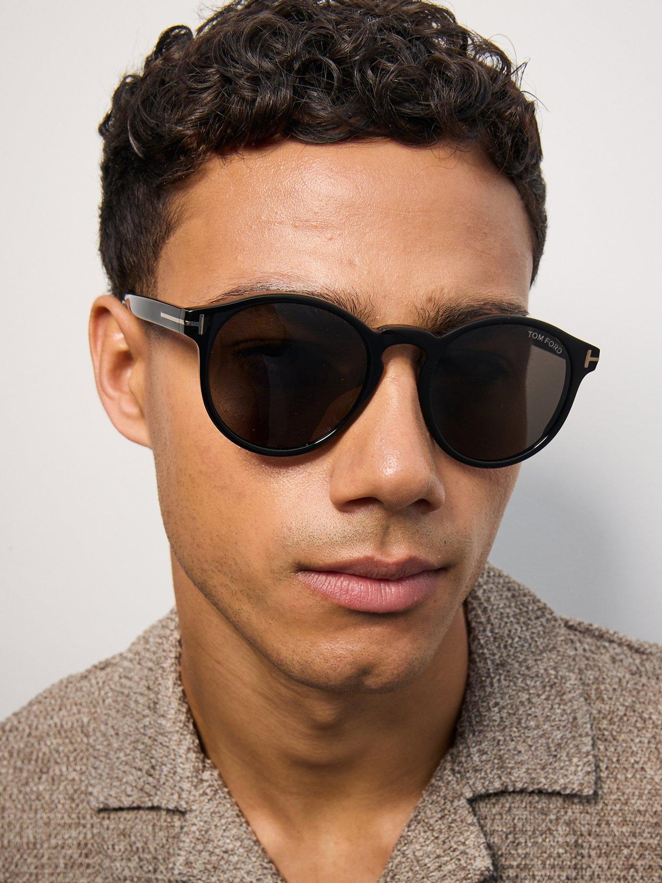 Tom Ford Mens Ian-02 Round Sunglasses