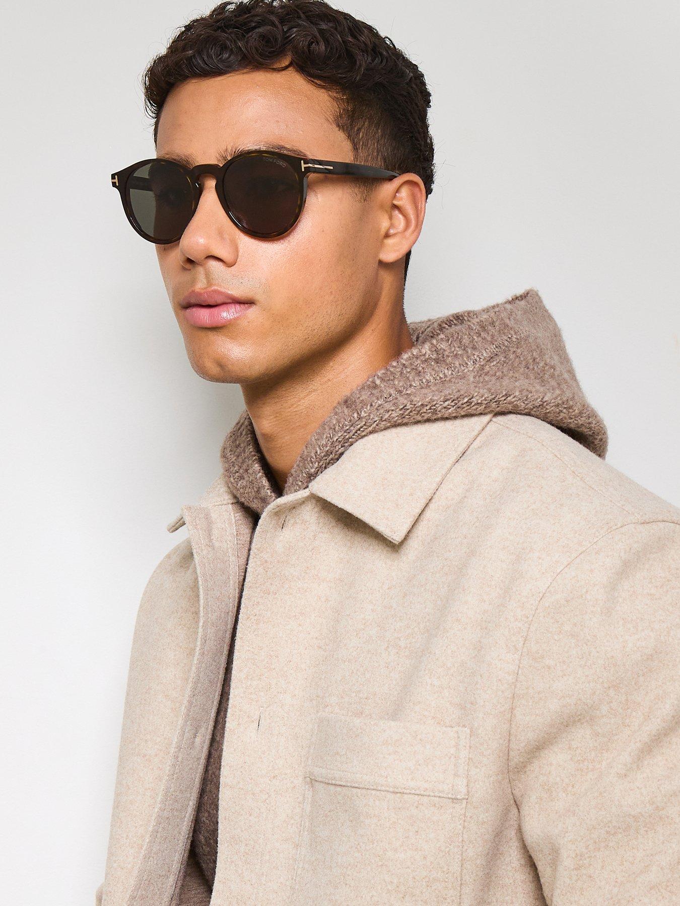 Tom Ford Mens Ian-02 Round Sunglasses