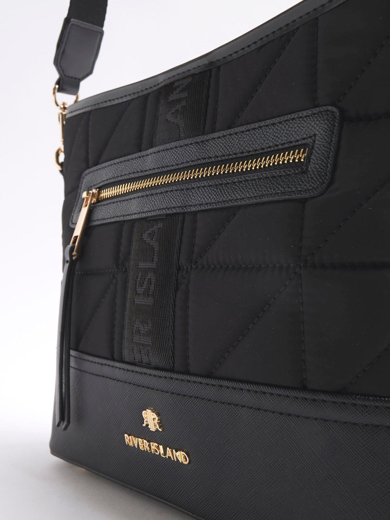 River island black bucket bag hotsell