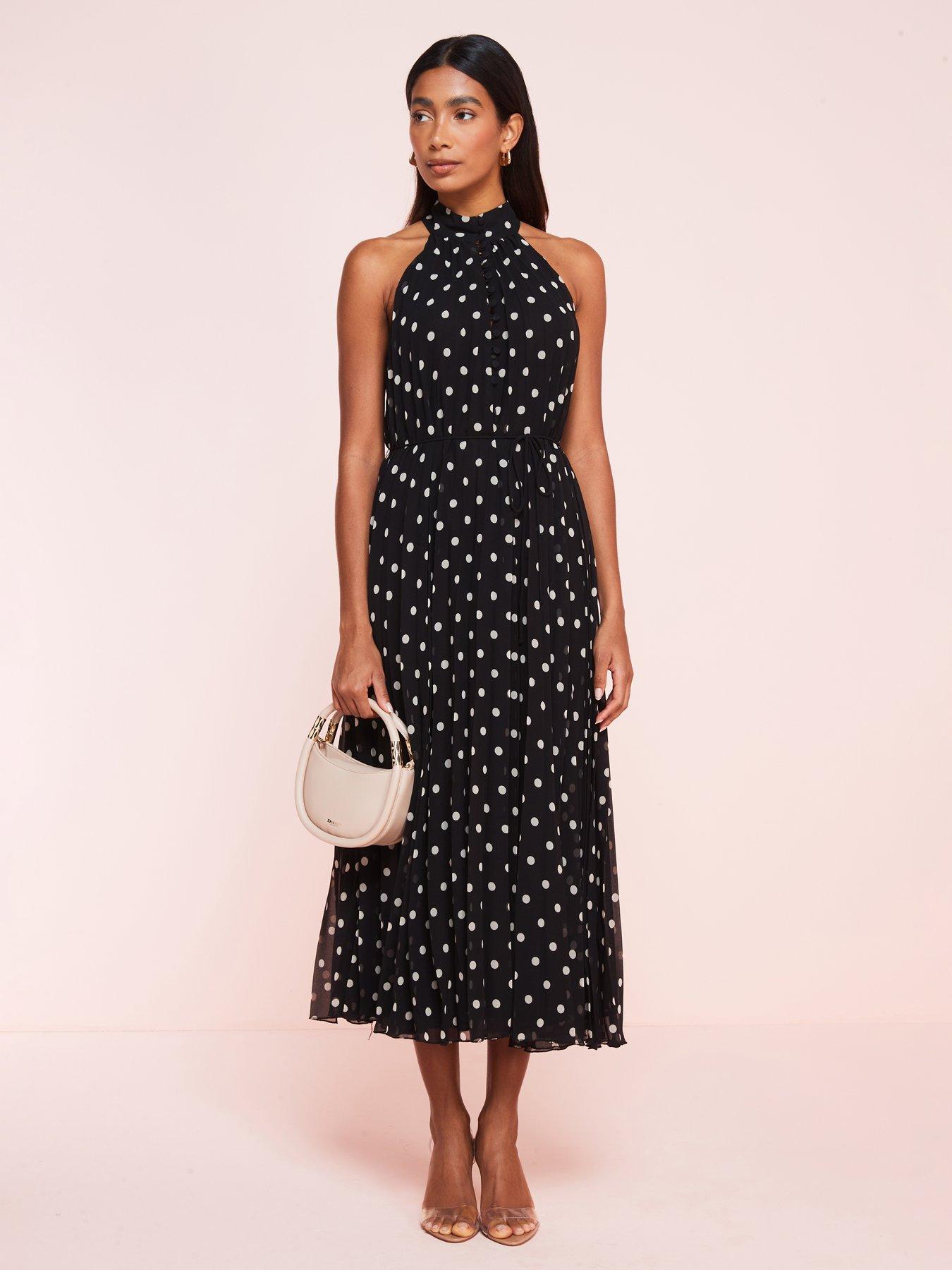 Polka dot Pleated Dress