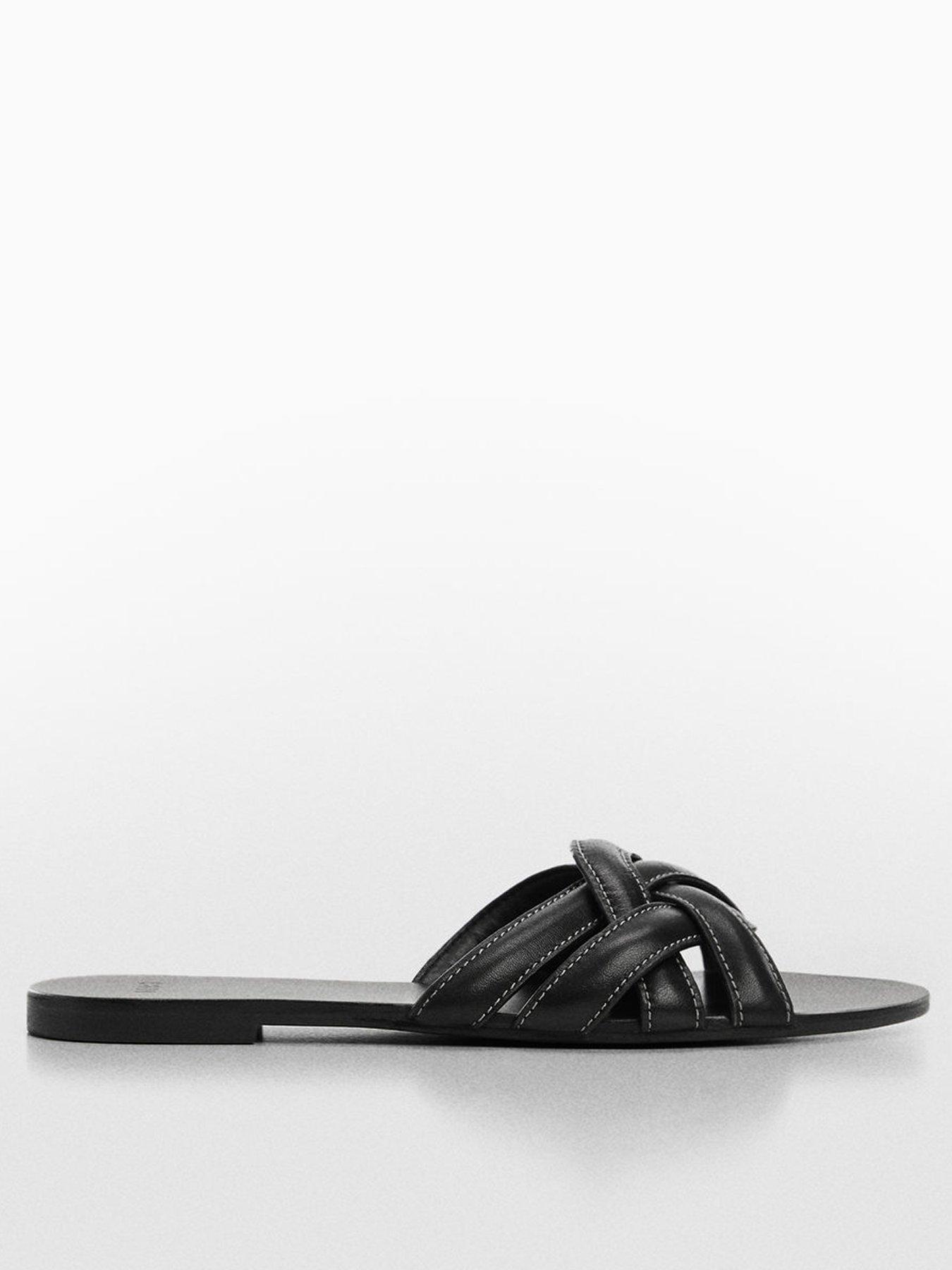 Black Cross Over Sliders