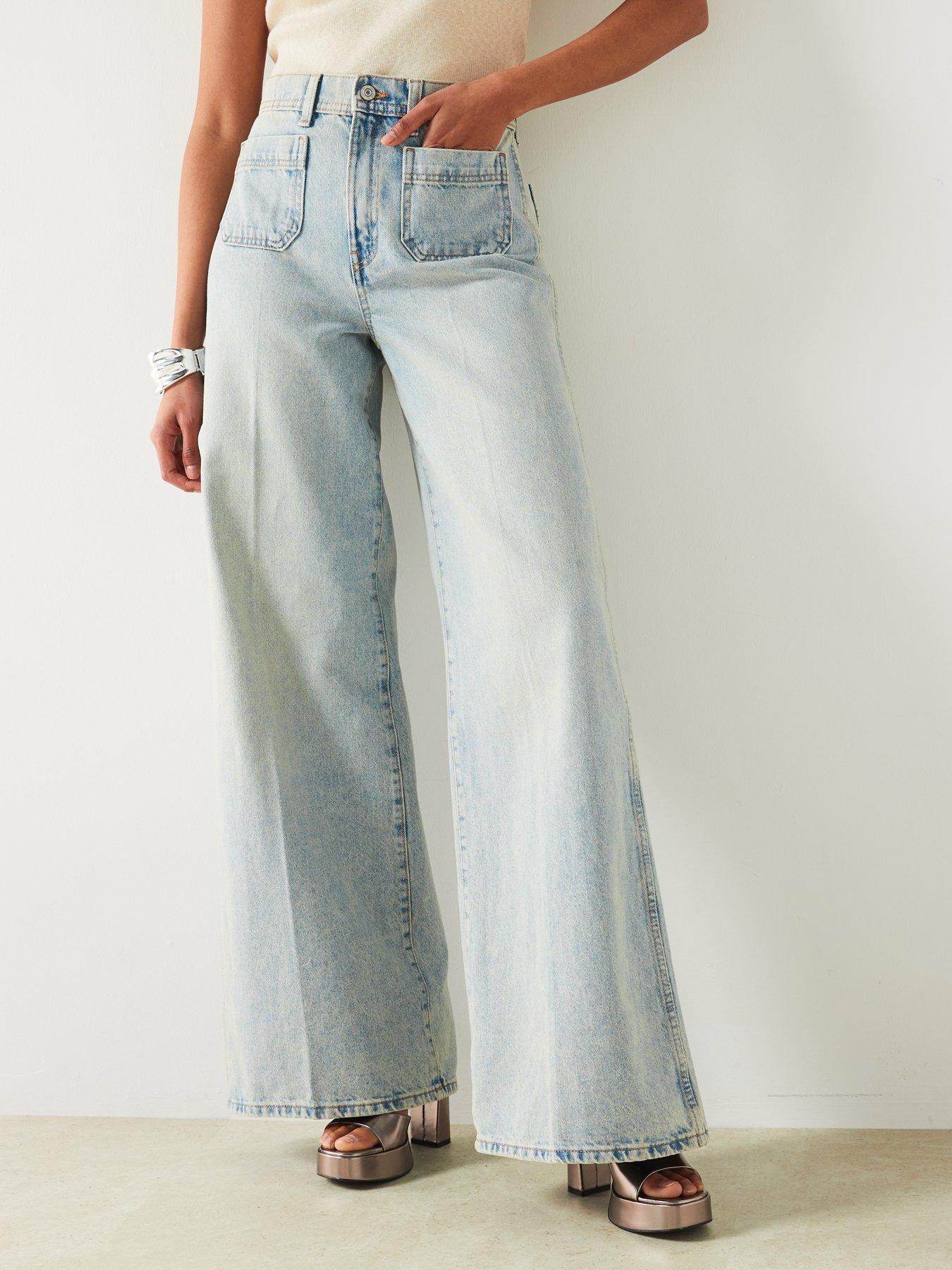 Wide Leg Jeans Light Wash
