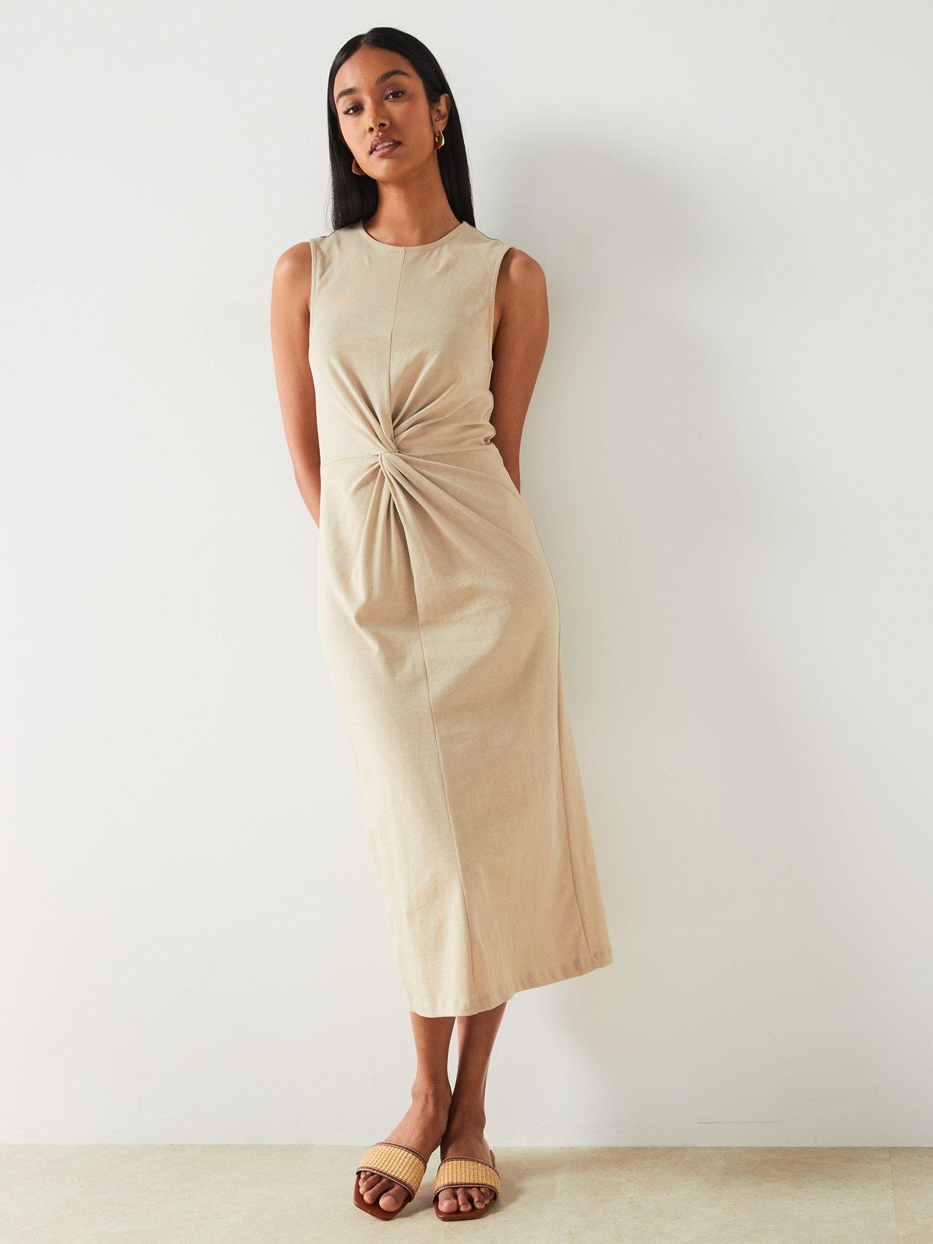 Mango cream dress hotsell